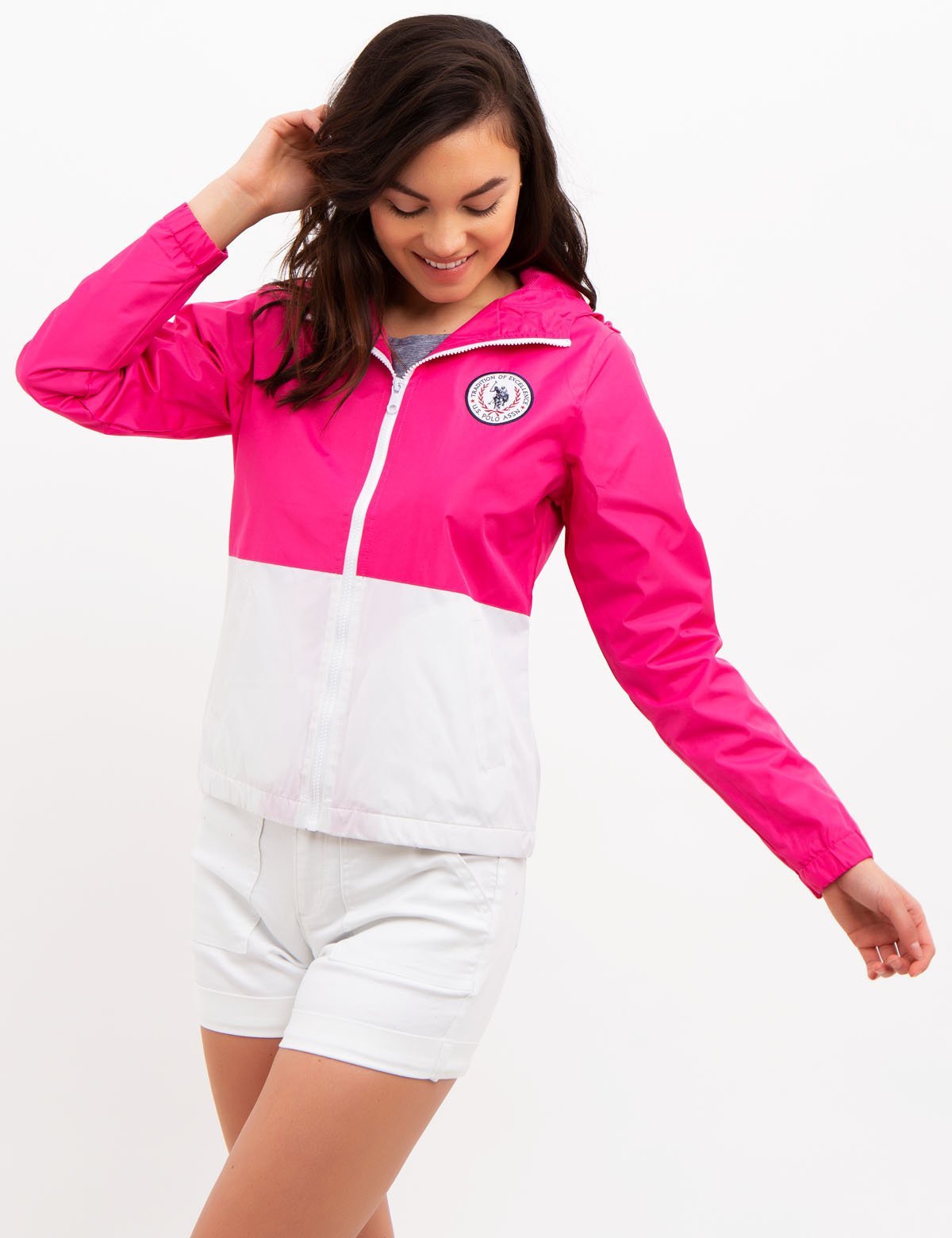 Colorblock Hooded Windbreaker Jacket for Men & Women