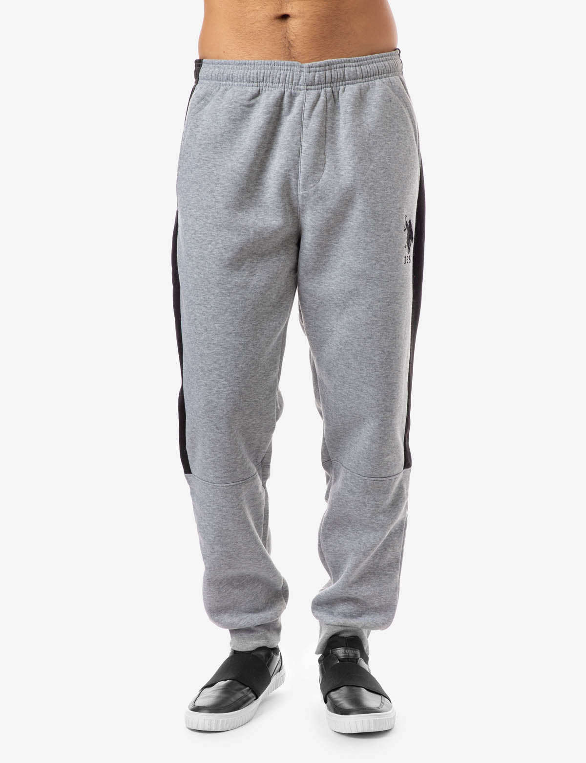 Colorblock Jogger Pants with Drawstring Waist & Side Pockets