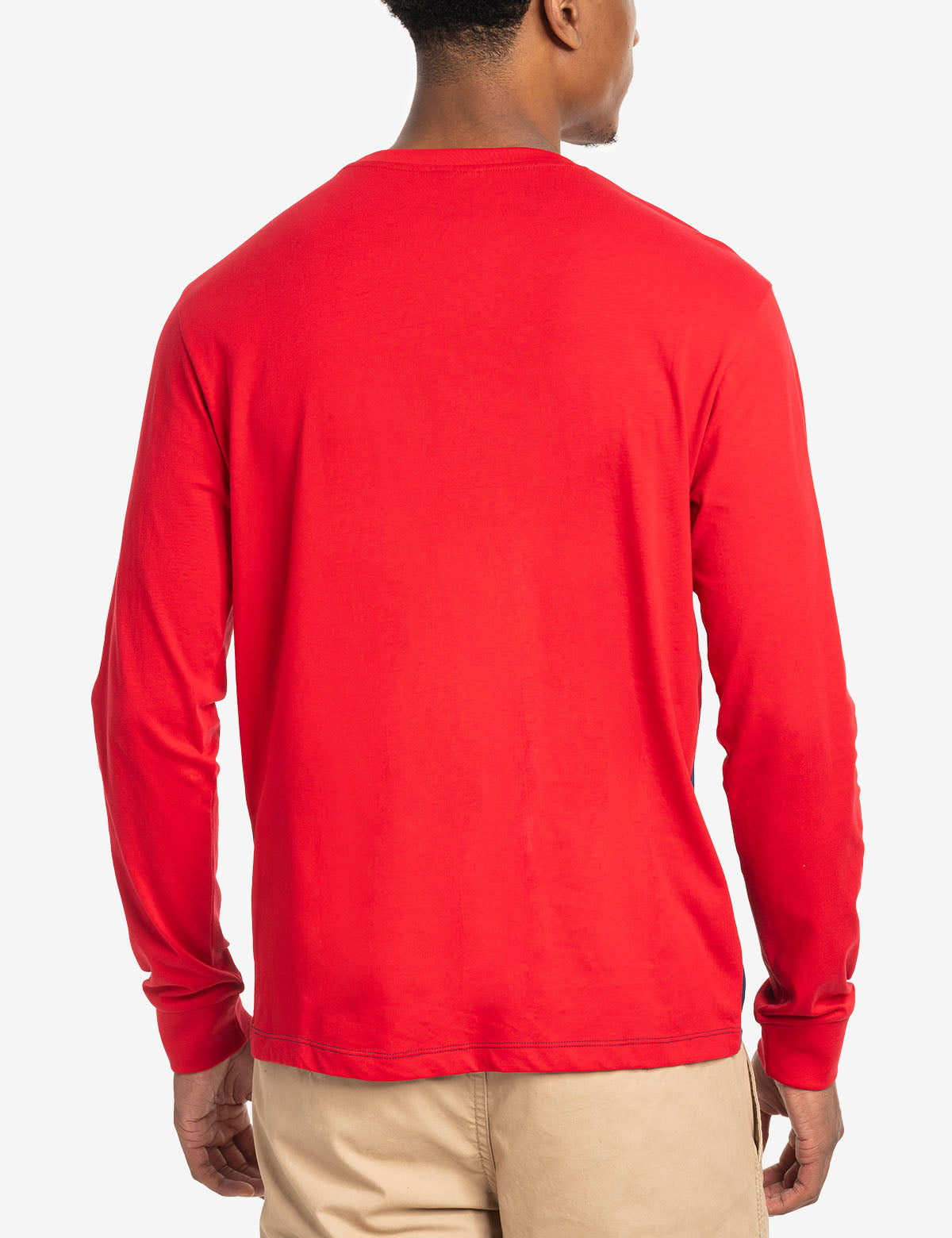 Colorblock Long Sleeve T-Shirt - Pieced Design Casual Top