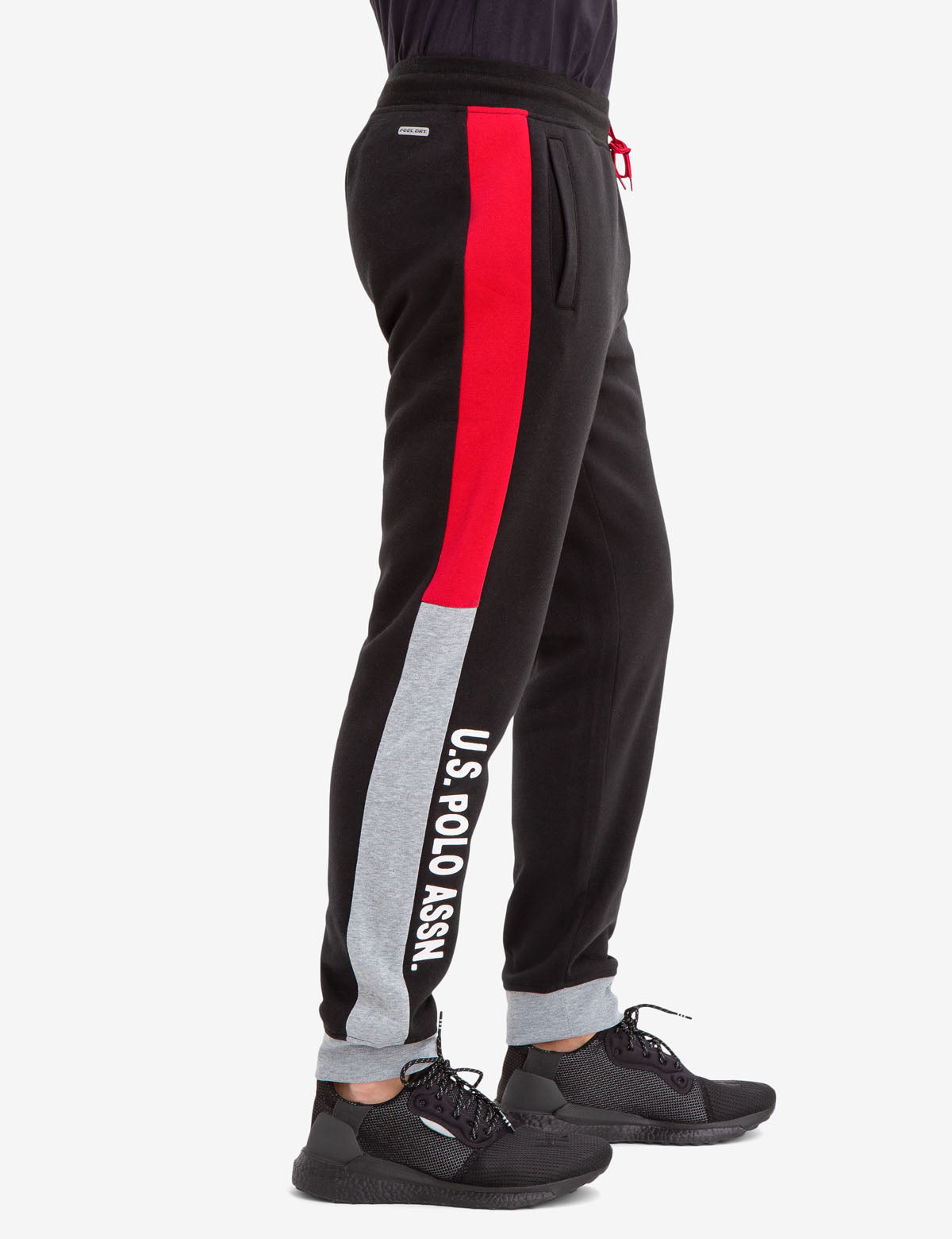 U.S. Polo Assn. Colorblock Joggers – Elastic Waist & Drawstring