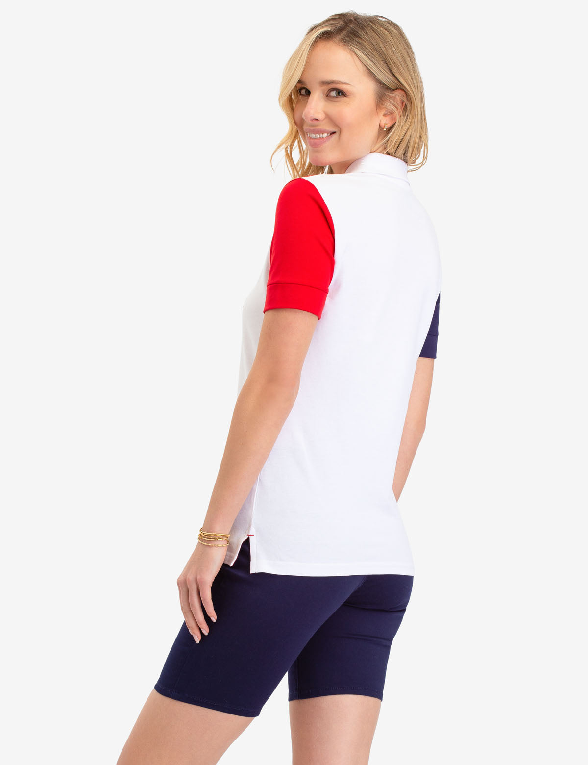U.S. Polo Assn. Colorblock Logo Polo Shirt – Cotton Blend