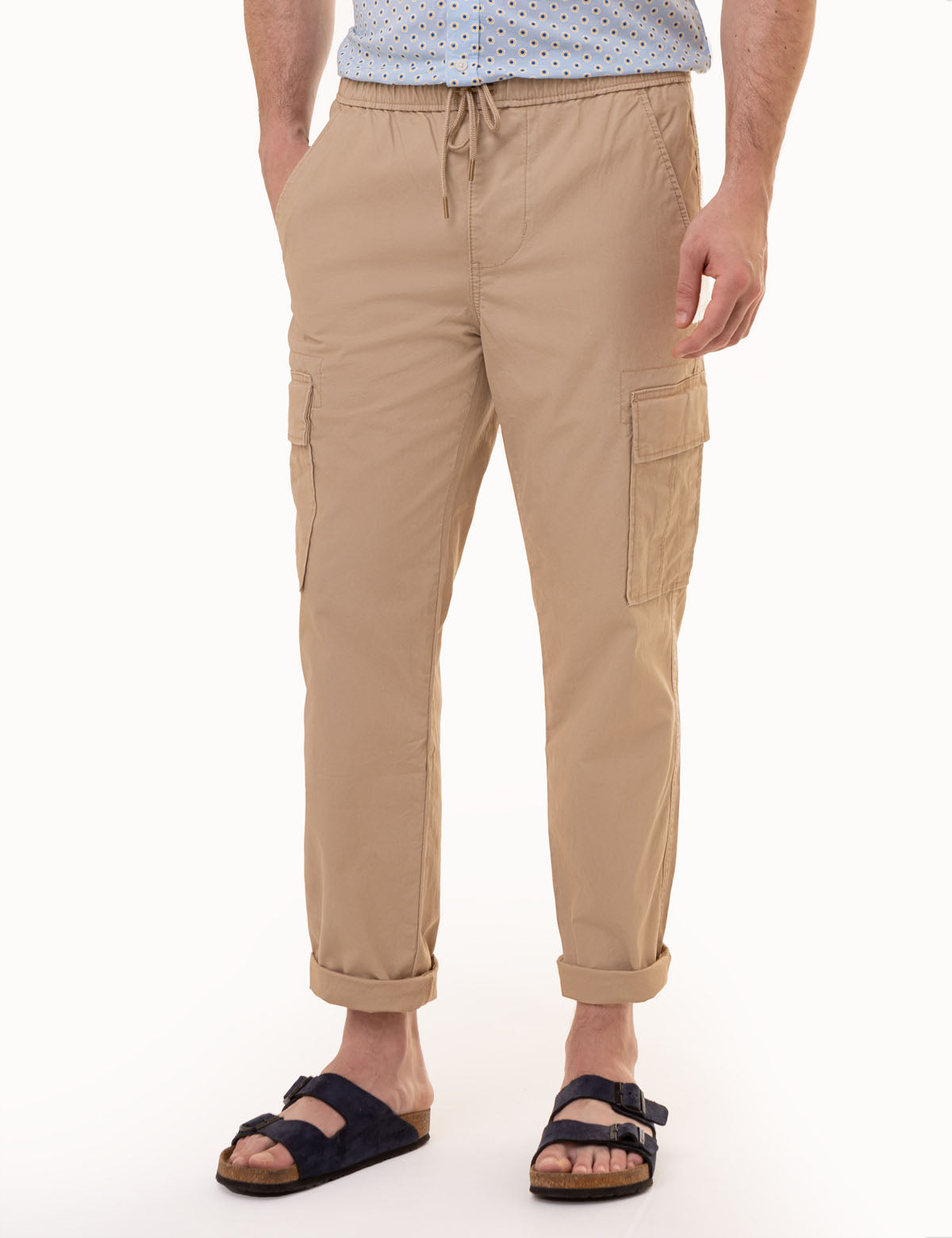 Men's Comfort Waist Cargo Jogger Pants - Relaxed Fit with Pockets