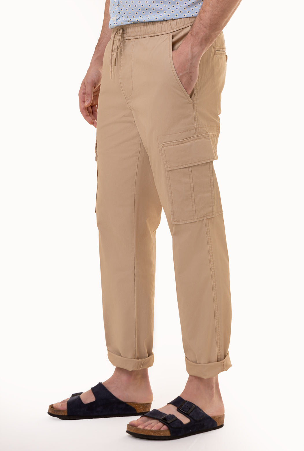 Men's Comfort Waist Cargo Jogger Pants - Relaxed Fit with Pockets