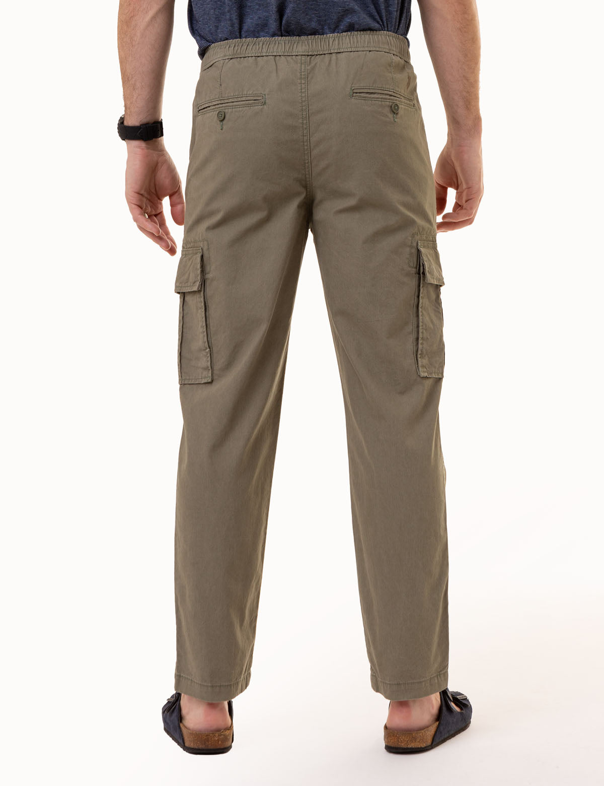 Men's Comfort Waist Cargo Jogger Pants - Relaxed Fit with Pockets