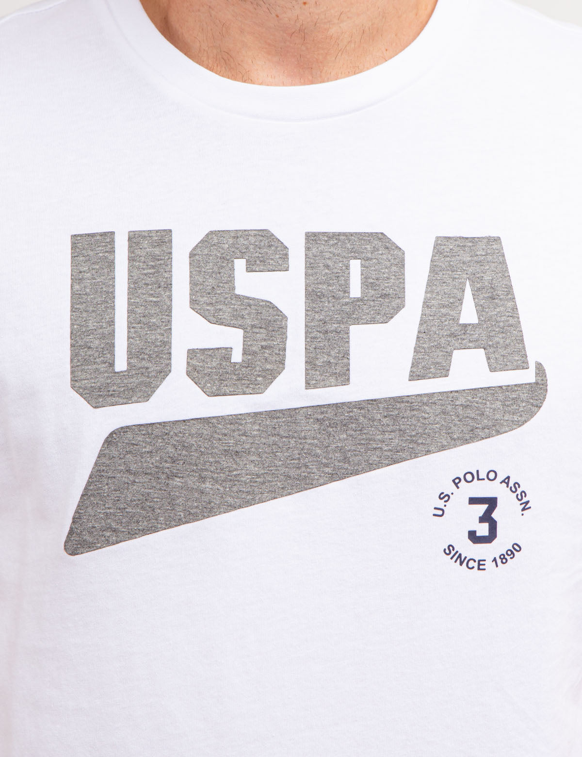 USPA Graphic Contrast Heather T-Shirt for Men