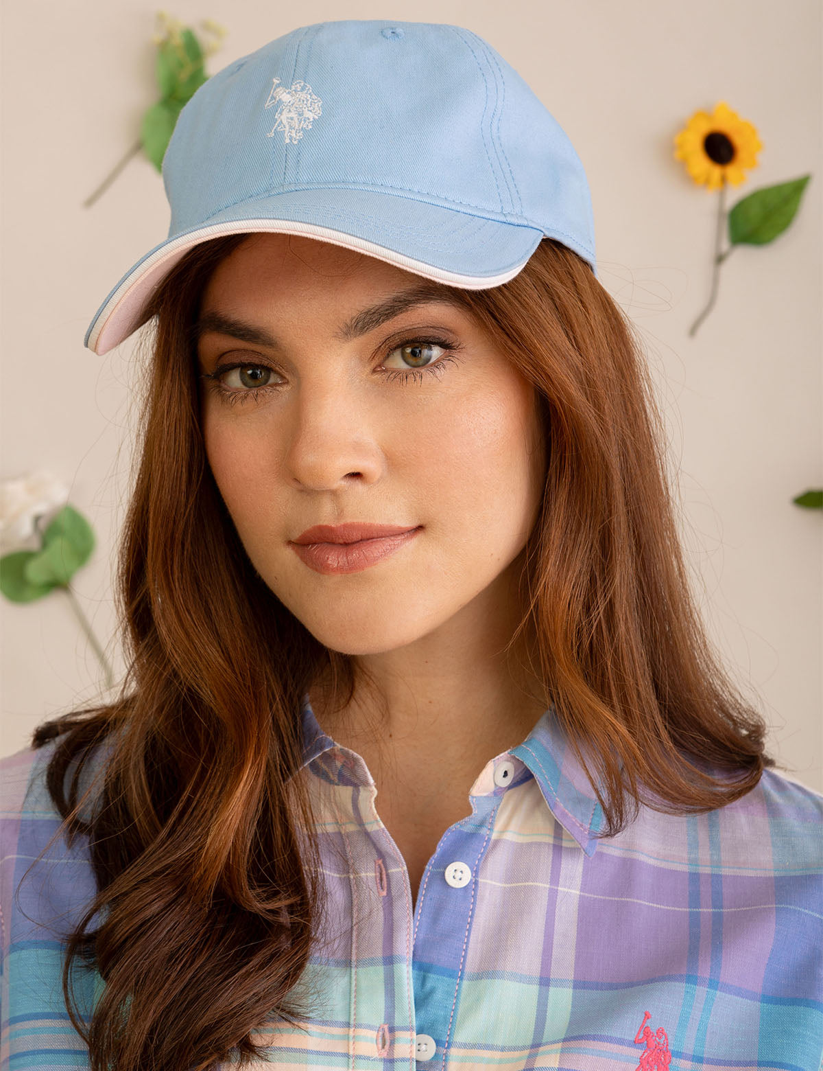 Women's Twill Baseball Cap with Center Logo - Adjustable & Stylish