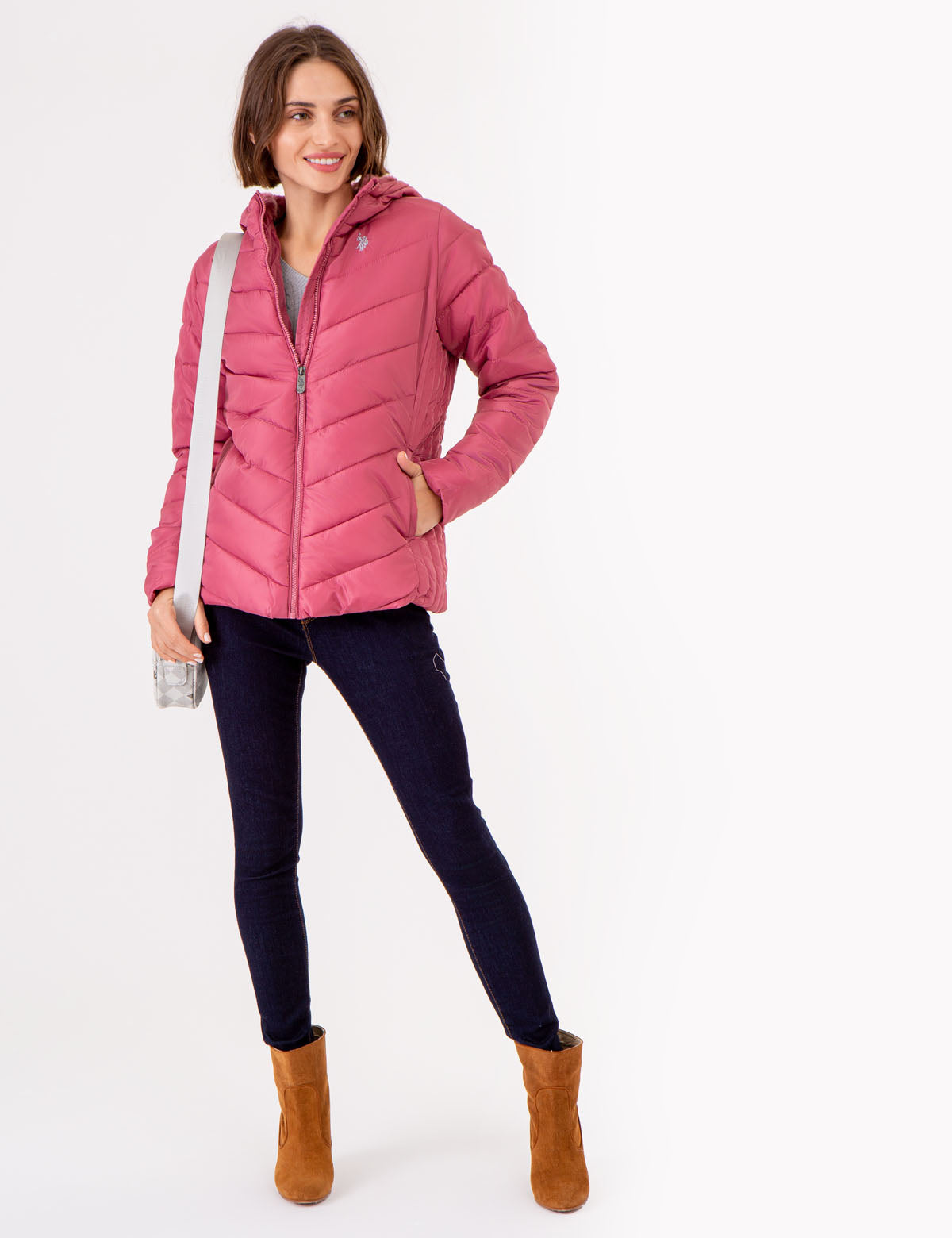 Women's Fur-Lined Hooded Puffer Jacket - Cozy Winter Coat