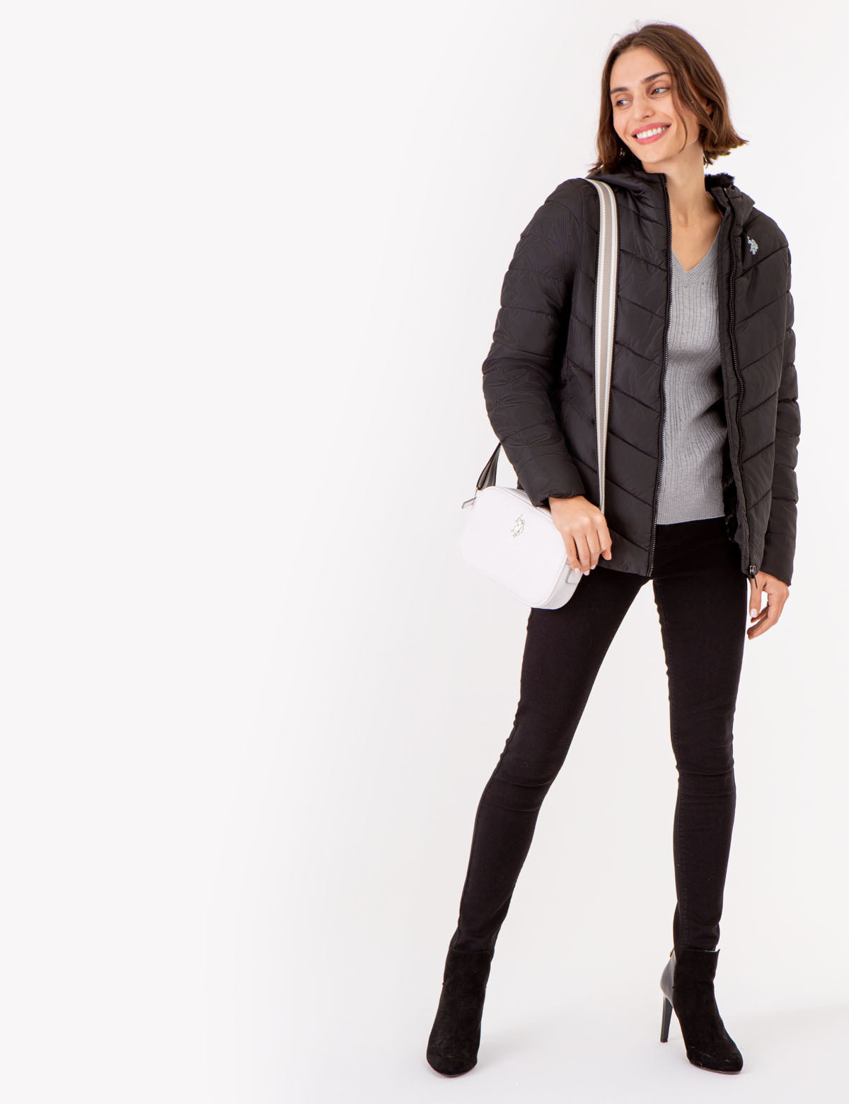 Women's Fur-Lined Hooded Puffer Jacket - Cozy Winter Coat