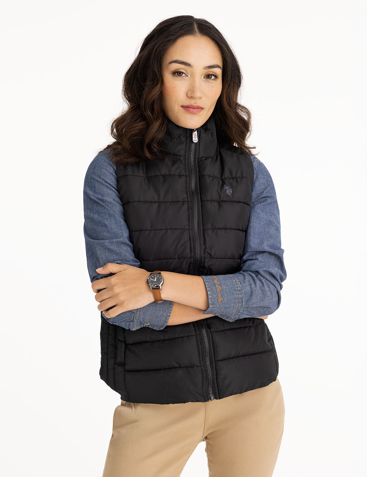 Women's Cozy Faux Fur Lined Vest - Winter Warm Puffer Gilet
