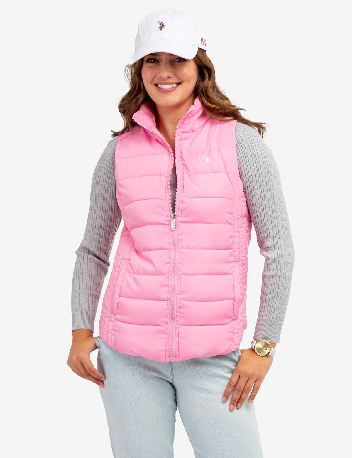 Women's Cozy Faux Fur Lined Vest - Winter Warm Puffer Gilet