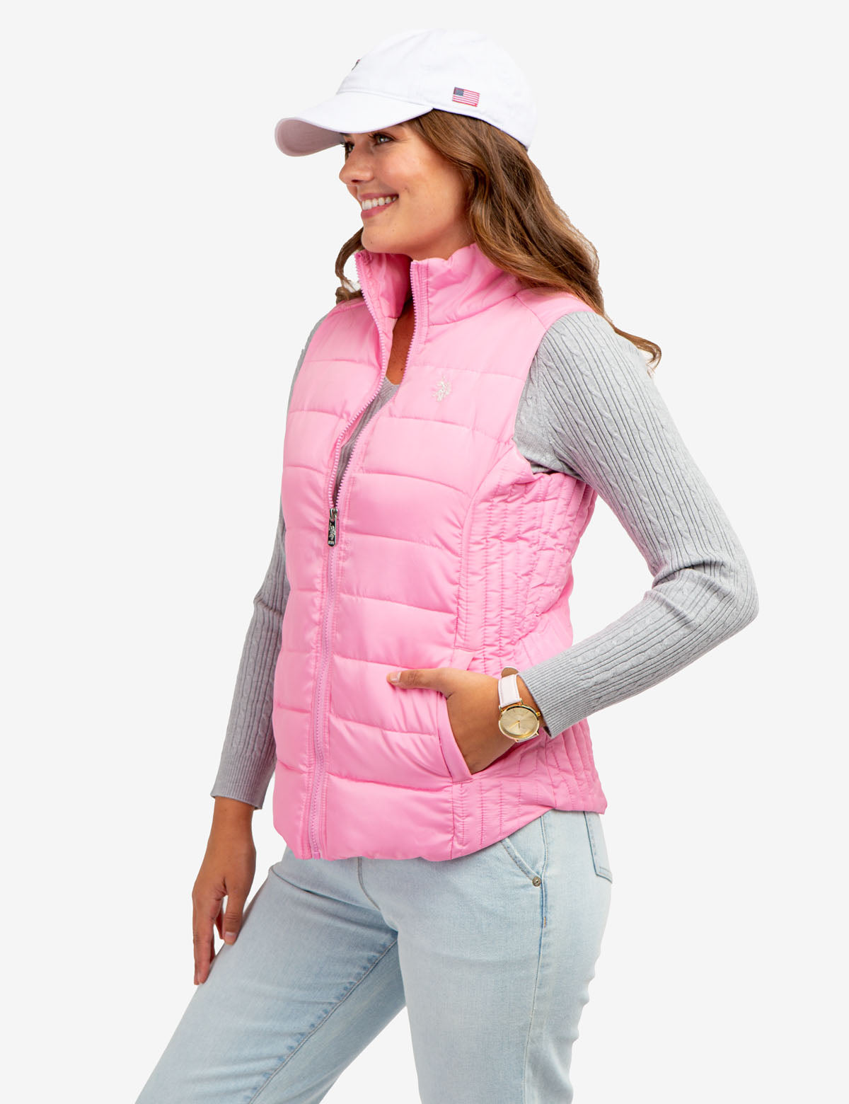 Women's Cozy Faux Fur Lined Vest - Winter Warm Puffer Gilet