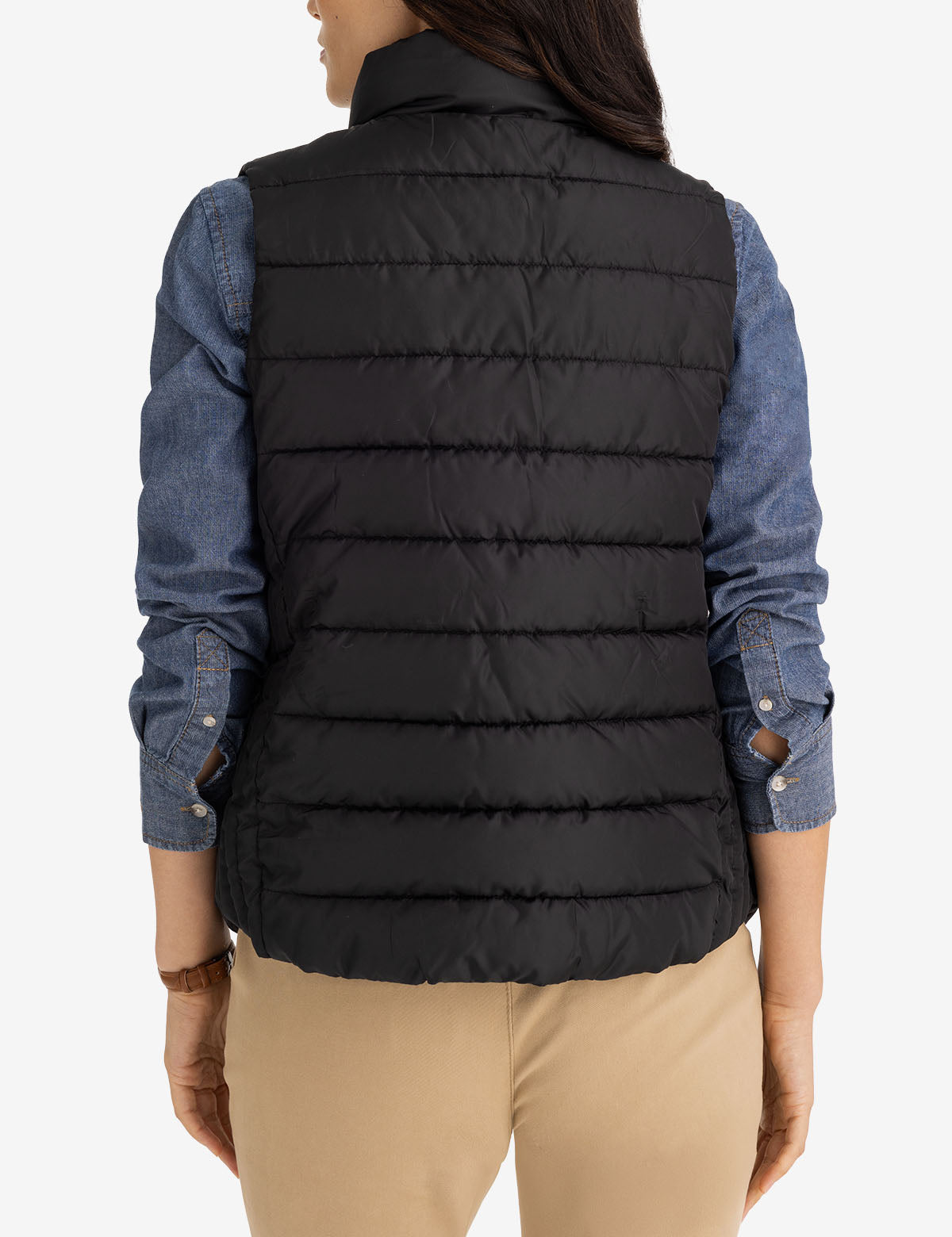 Women's Cozy Faux Fur Lined Vest - Winter Warm Puffer Gilet