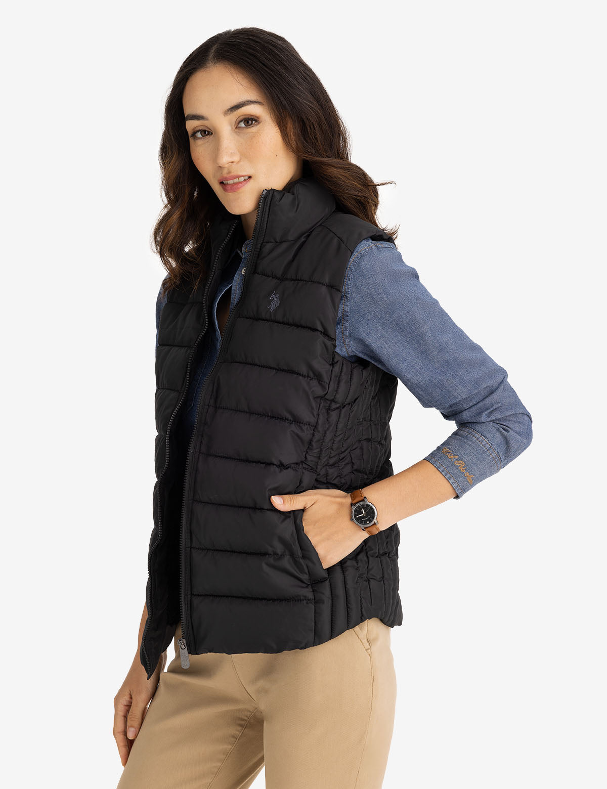 Women's Cozy Faux Fur Lined Vest - Winter Warm Puffer Gilet