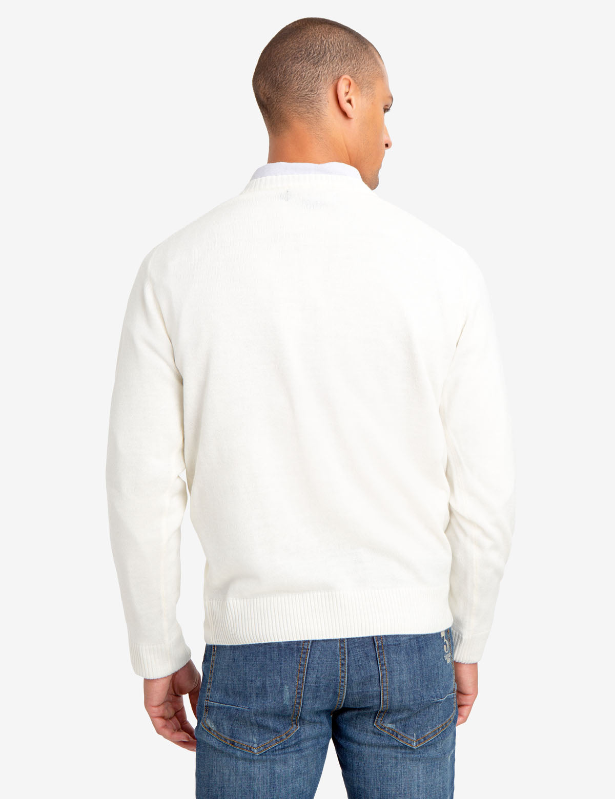 Diamond Pattern Crew Neck Sweater for Men & Women