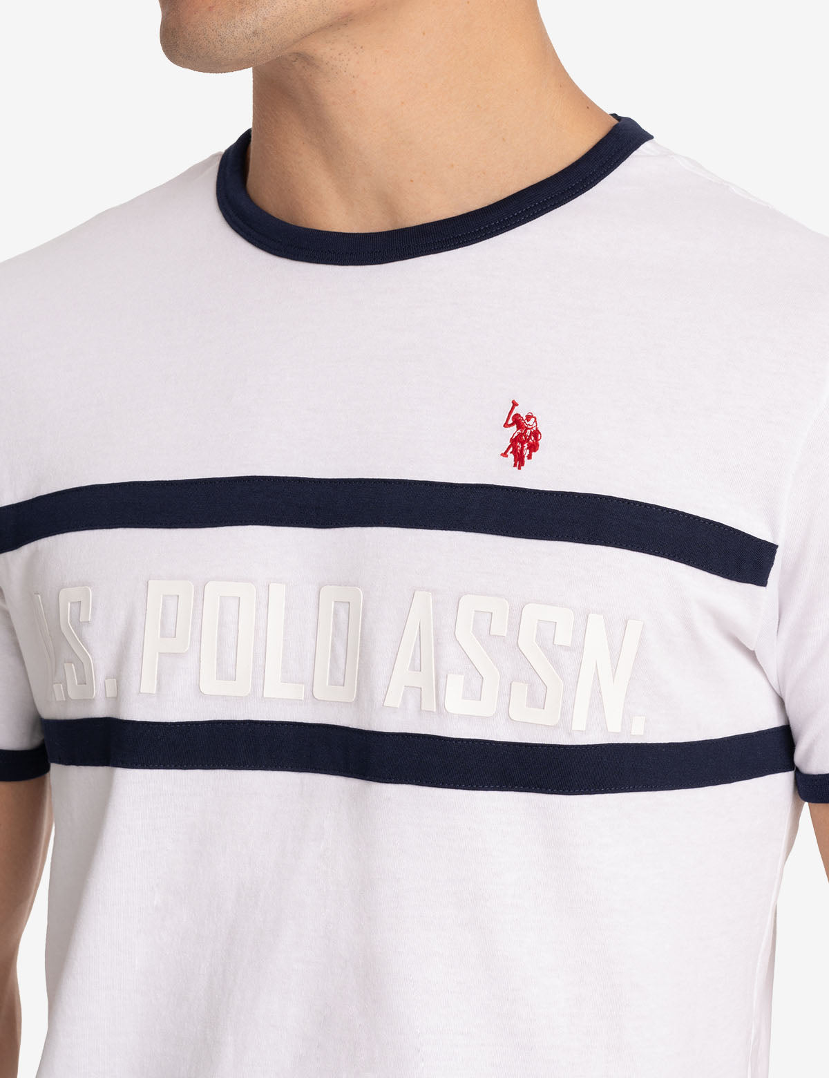 Vintage Ringer Logo T-Shirt – Crew Neck Cotton Tee