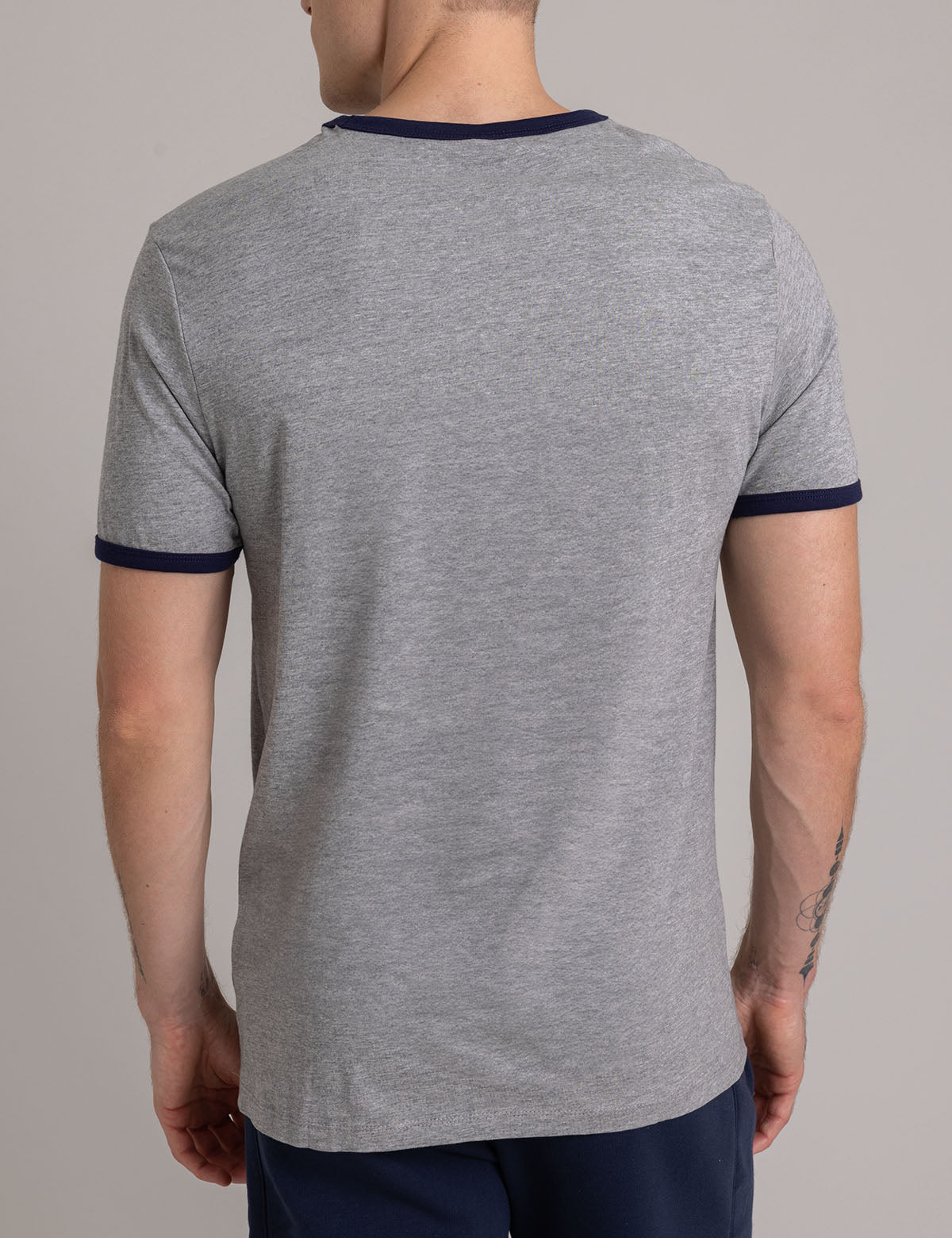 Vintage Ringer Logo T-Shirt – Crew Neck Cotton Tee