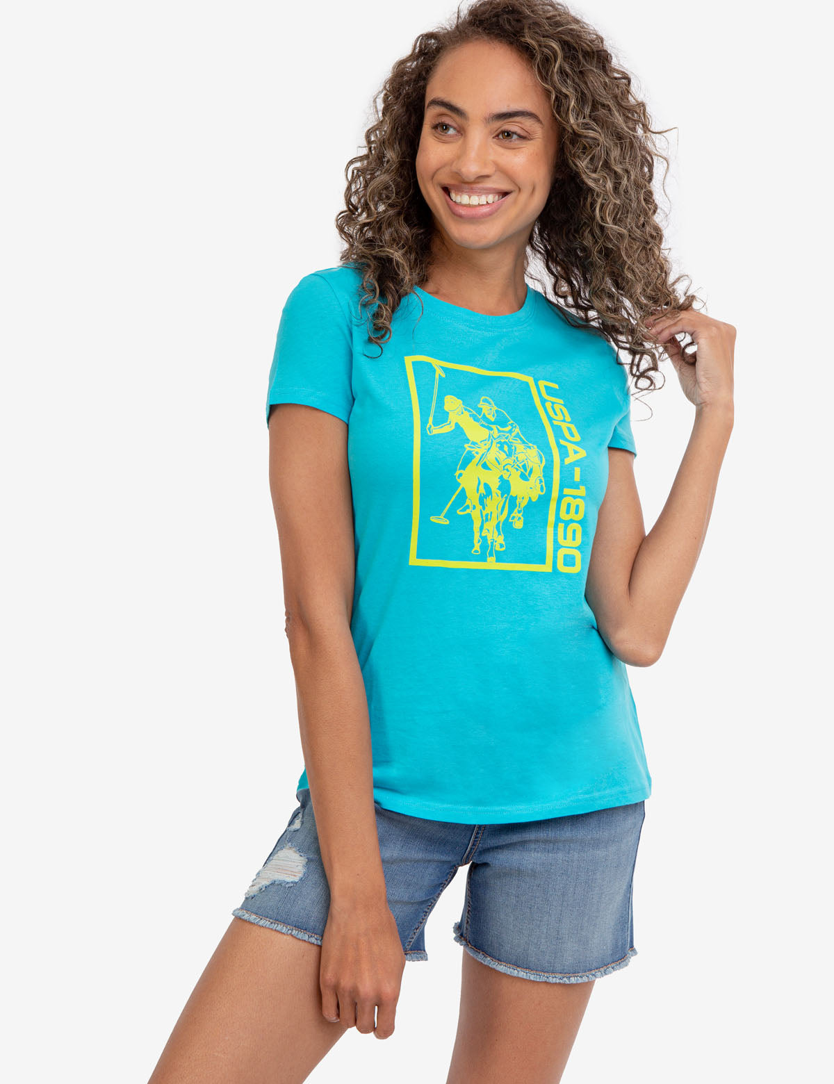 Graphic Print Crew Neck T-Shirt - Signature Design