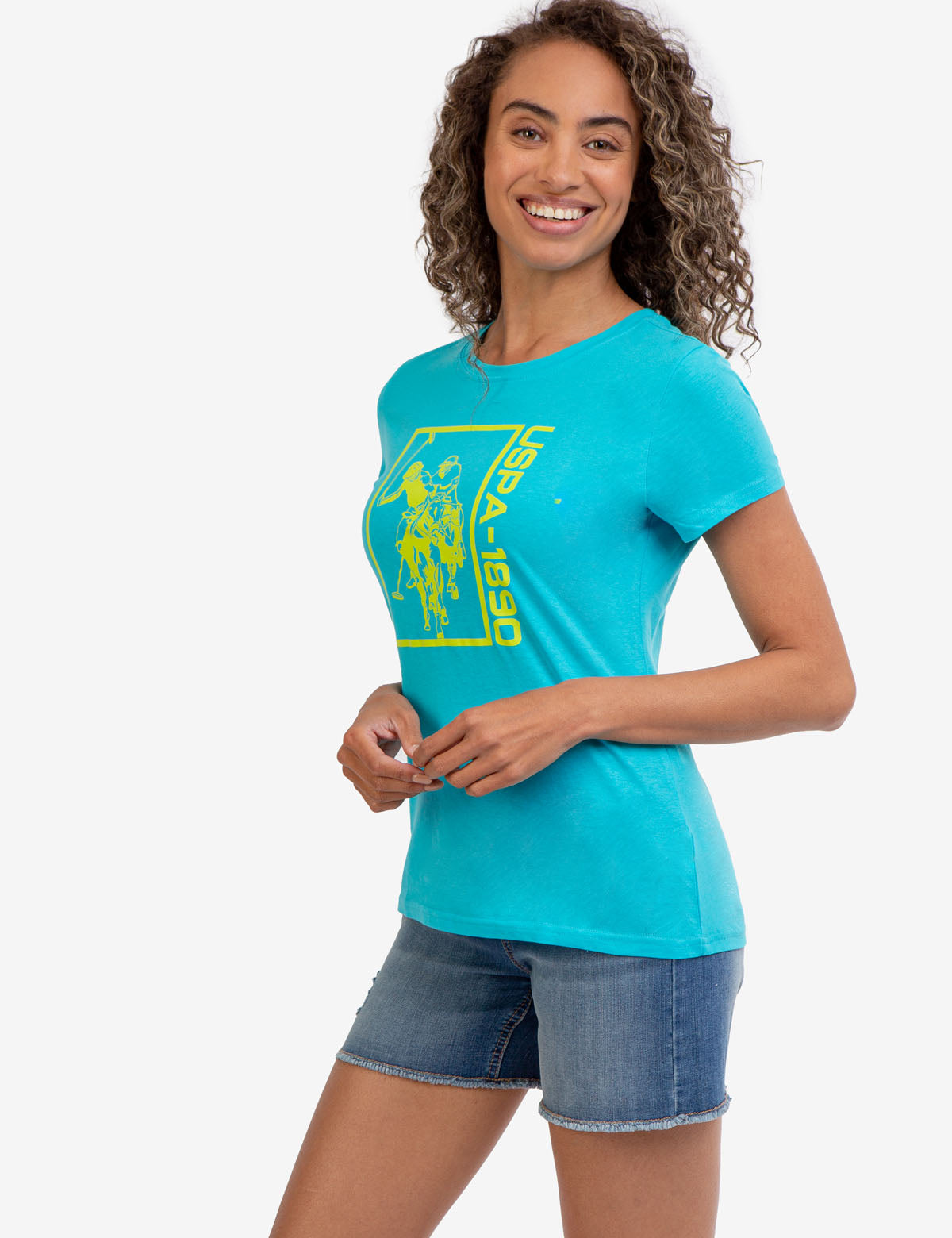 Graphic Print Crew Neck T-Shirt - Signature Design