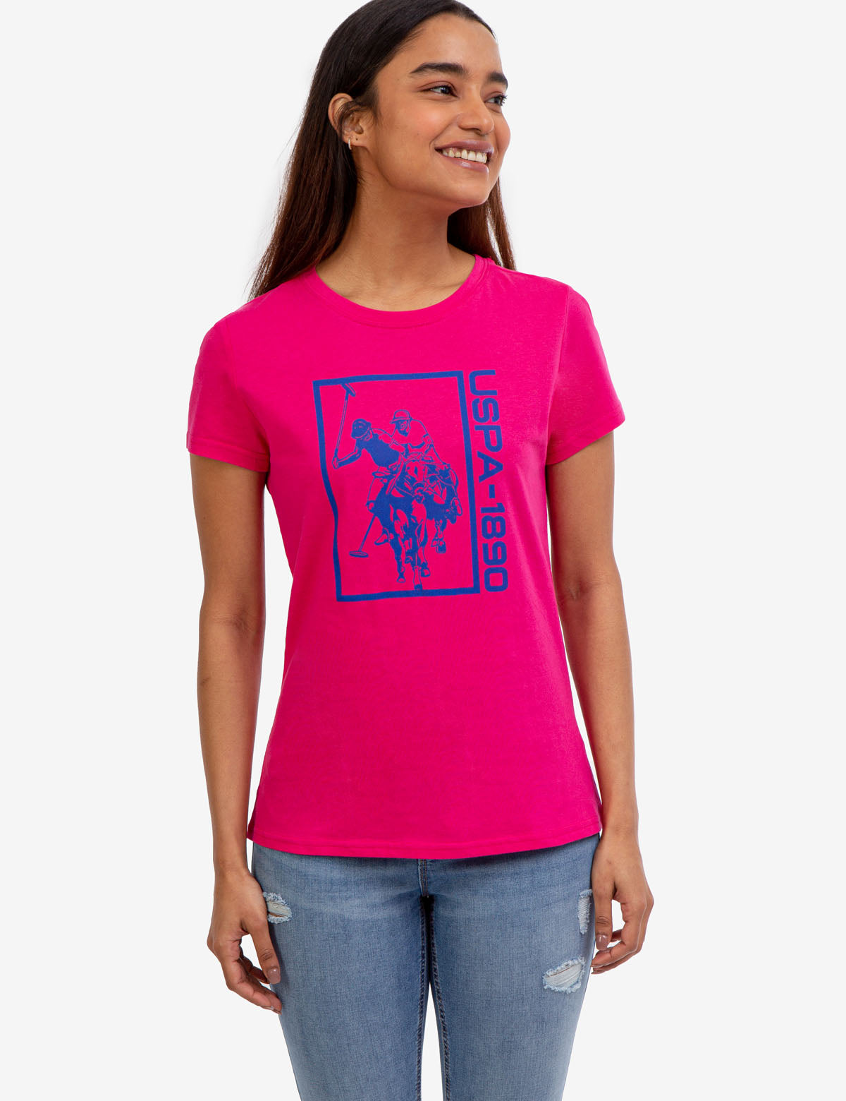 Graphic Print Crew Neck T-Shirt - Signature Design
