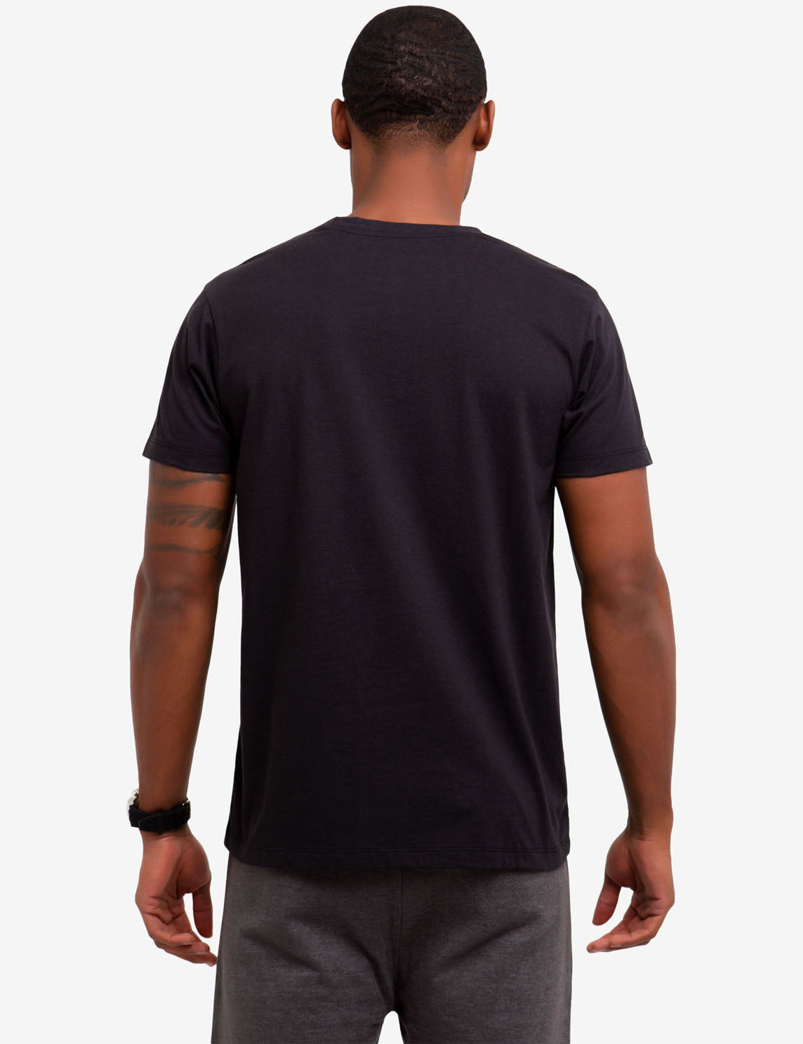 USPA Striped Crew Neck T-Shirt - 100% Cotton Casual Tee