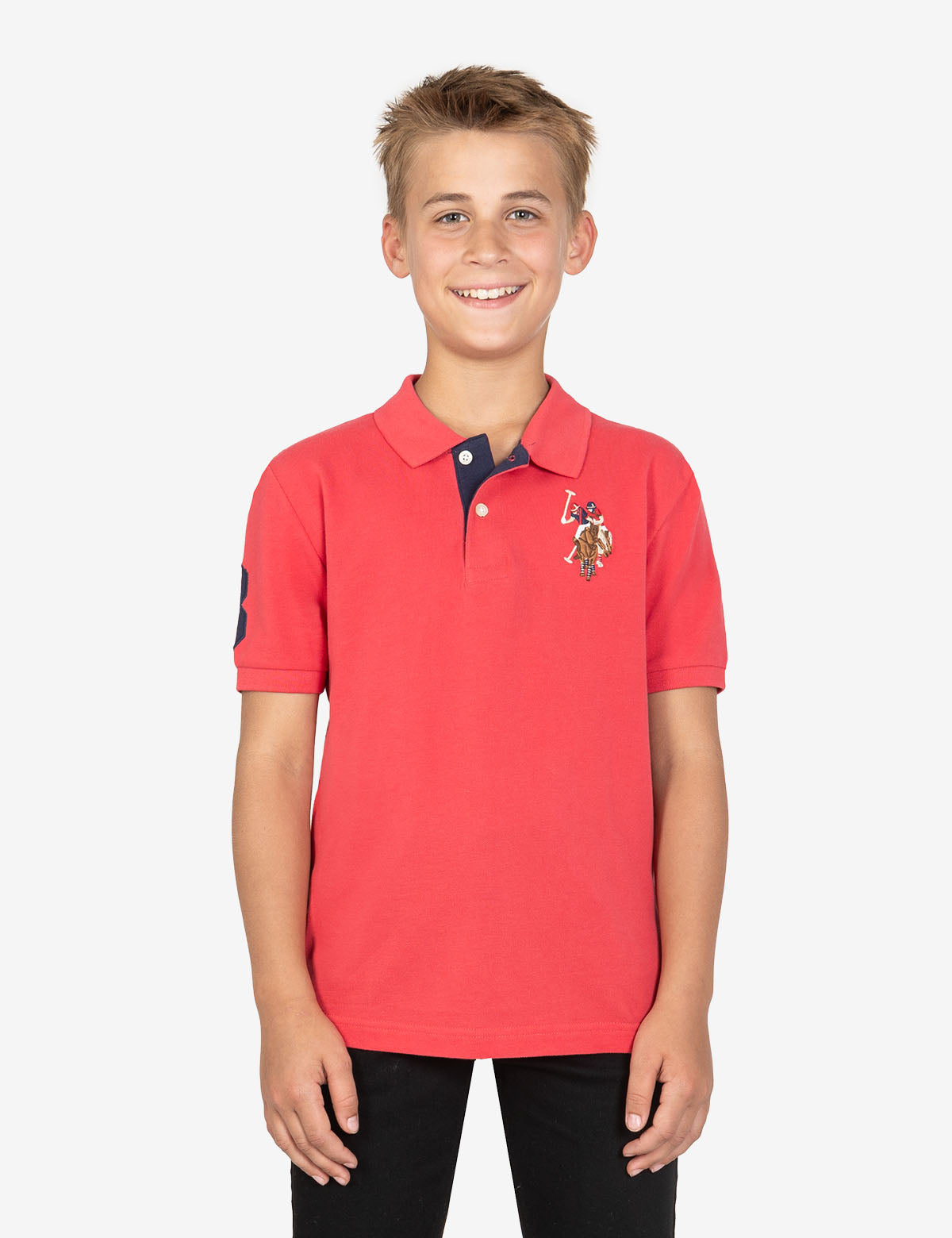 Boys' Pique Polo Shirt - Breathable Cotton Tee
