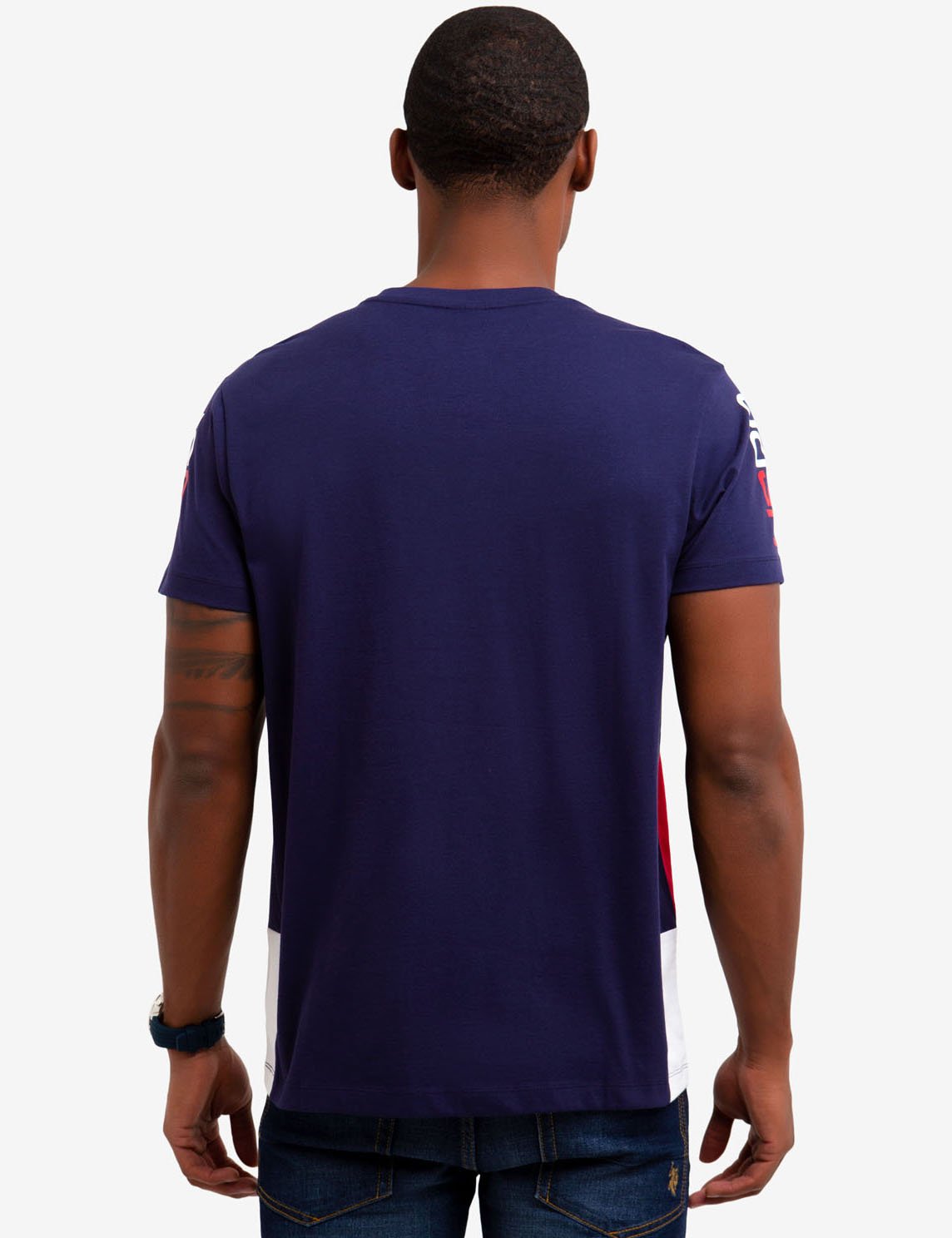 U.S. Polo Assn. Cotton Crew Neck T-Shirt with Logo Patch