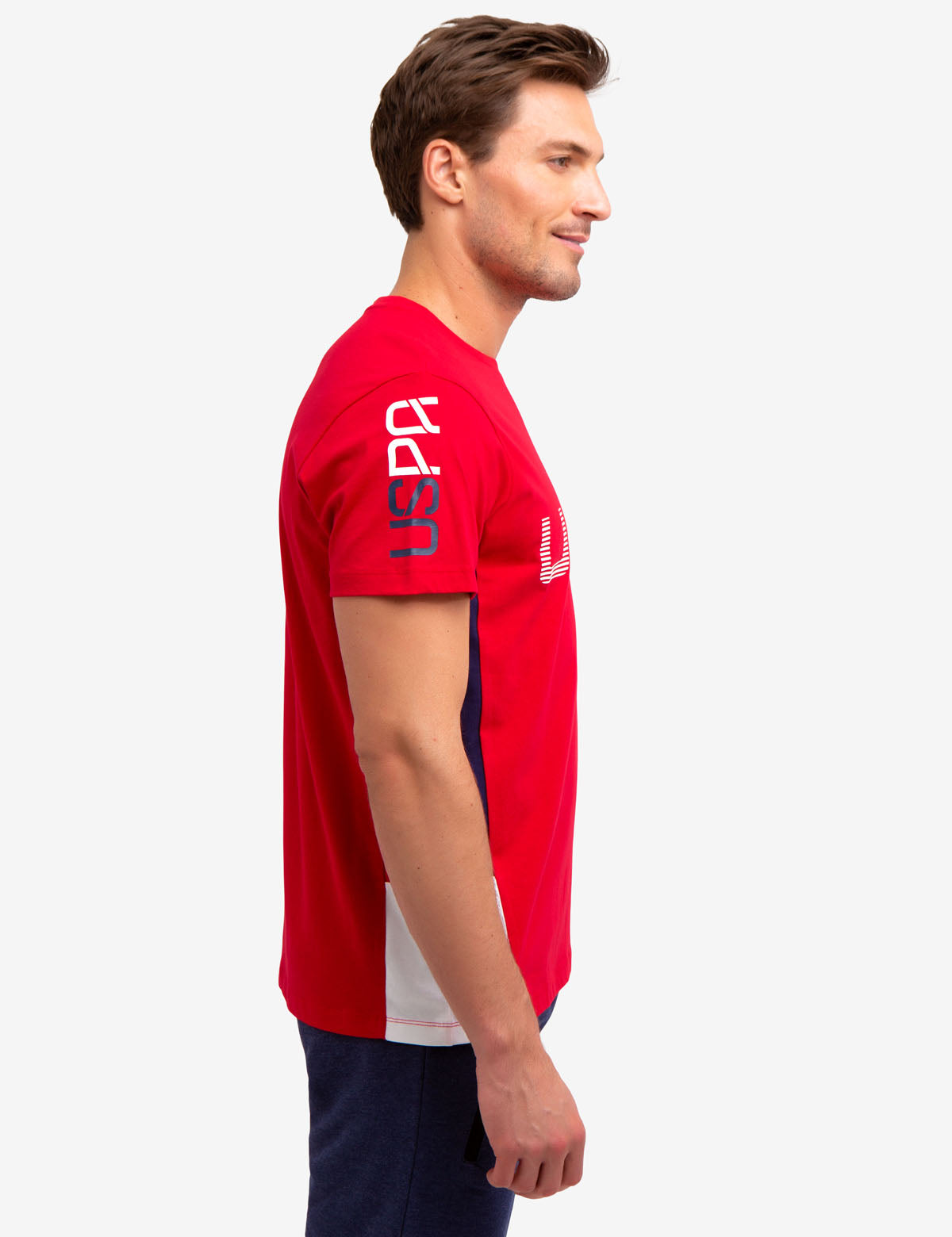 U.S. Polo Assn. Cotton Crew Neck T-Shirt with Logo Patch
