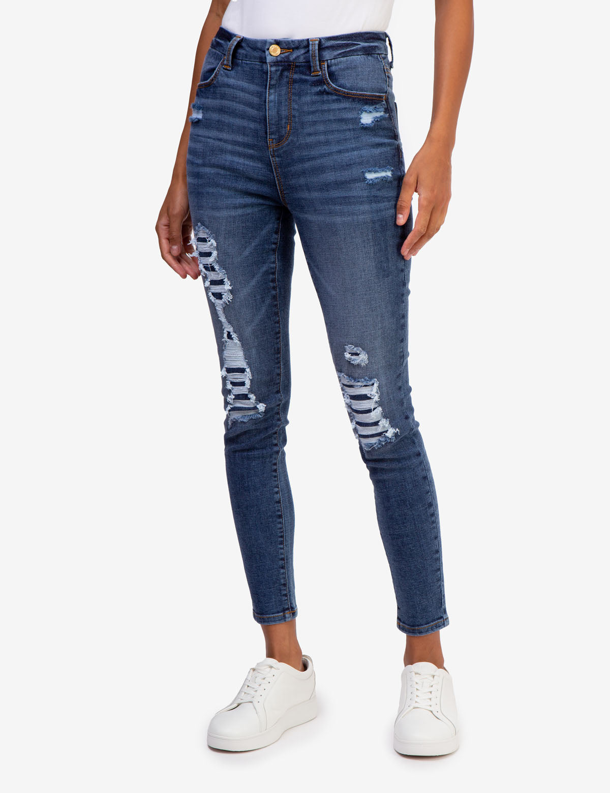 Curvy High Rise Skinny Jeans for Women - USPA Stitched