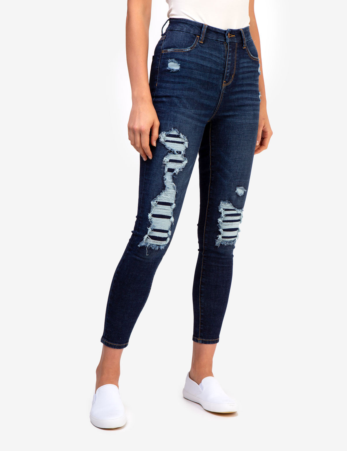 Curvy High Rise Skinny Jeans for Women - USPA Stitched