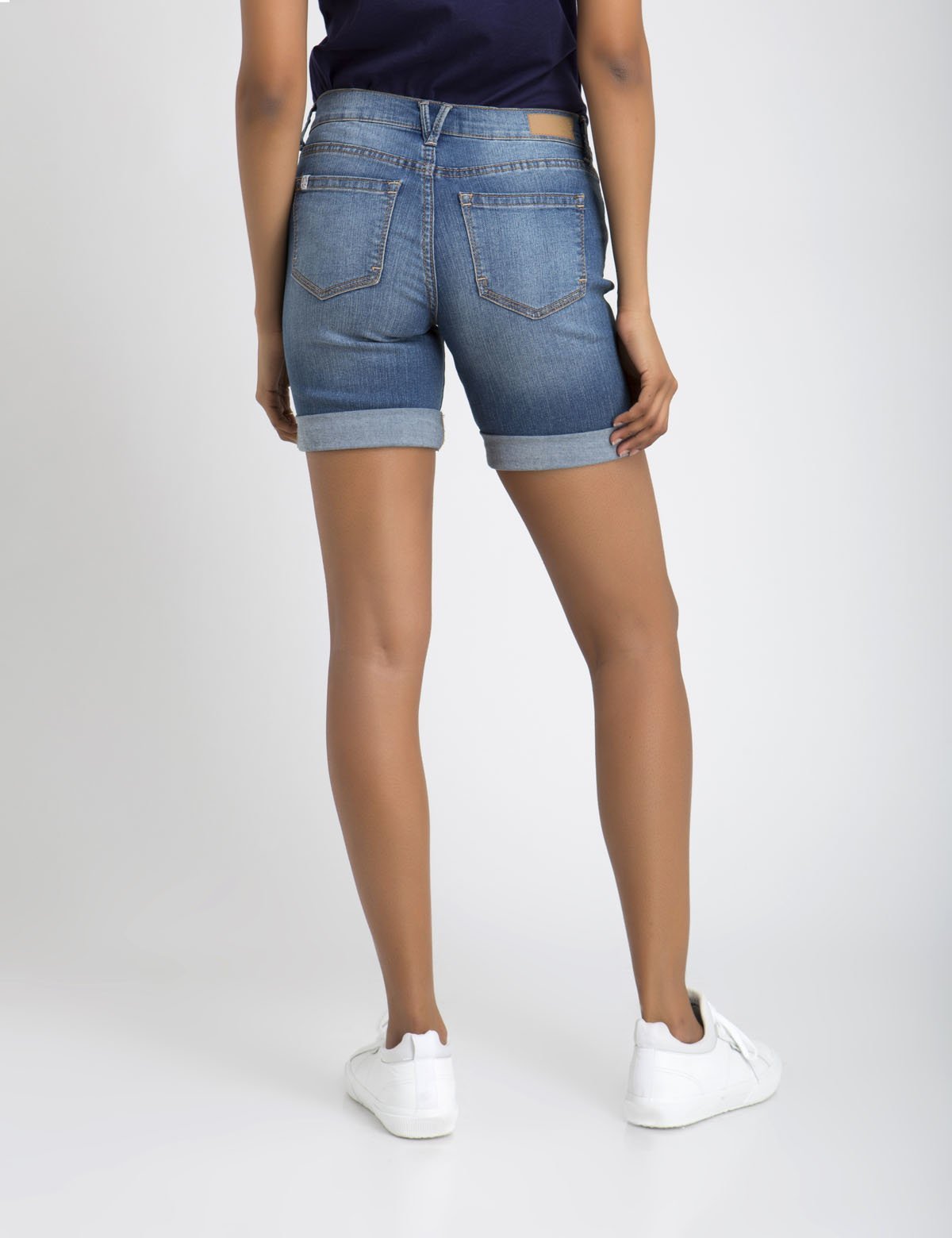 Distressed Denim Shorts for Women - Ripped & Cuffed Style