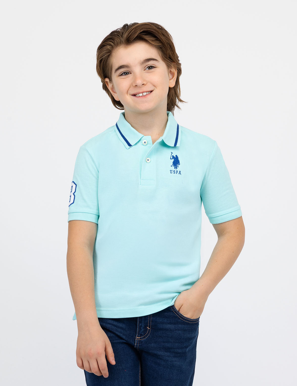 Boys' Pique Polo Shirt - Breathable Cotton Tee