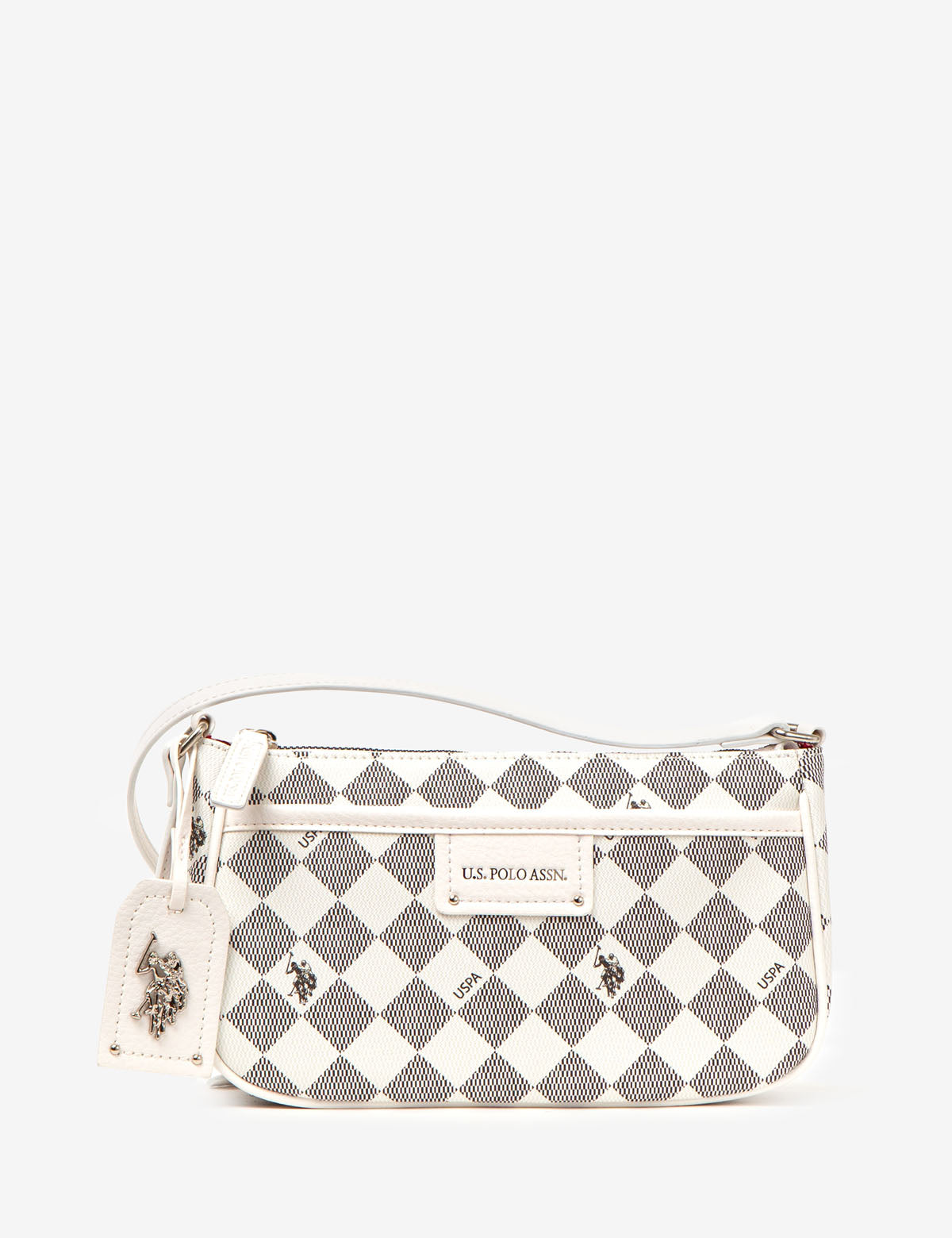 Diamond Signature Crossbody Baguette Bag – Stylish Shoulder Purse