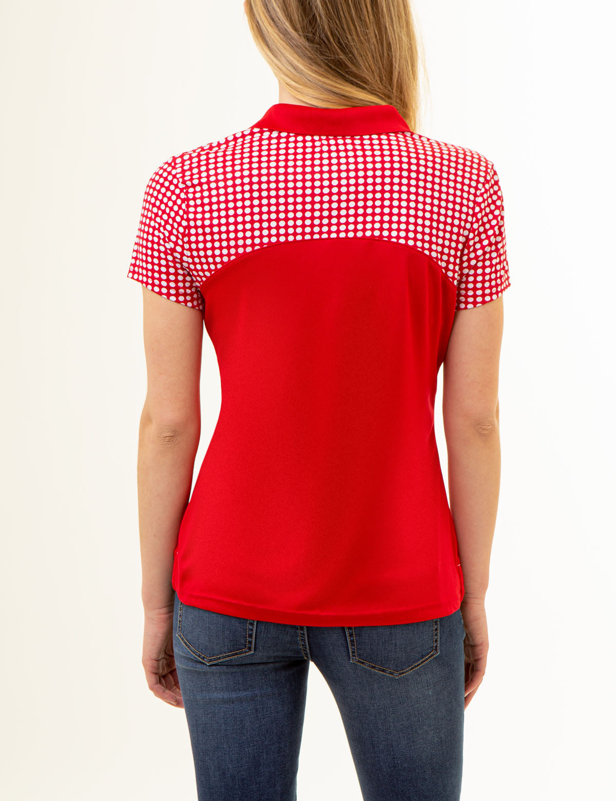 Men's Dot Print Colorblock Polo Shirt - Casual Stylish Top