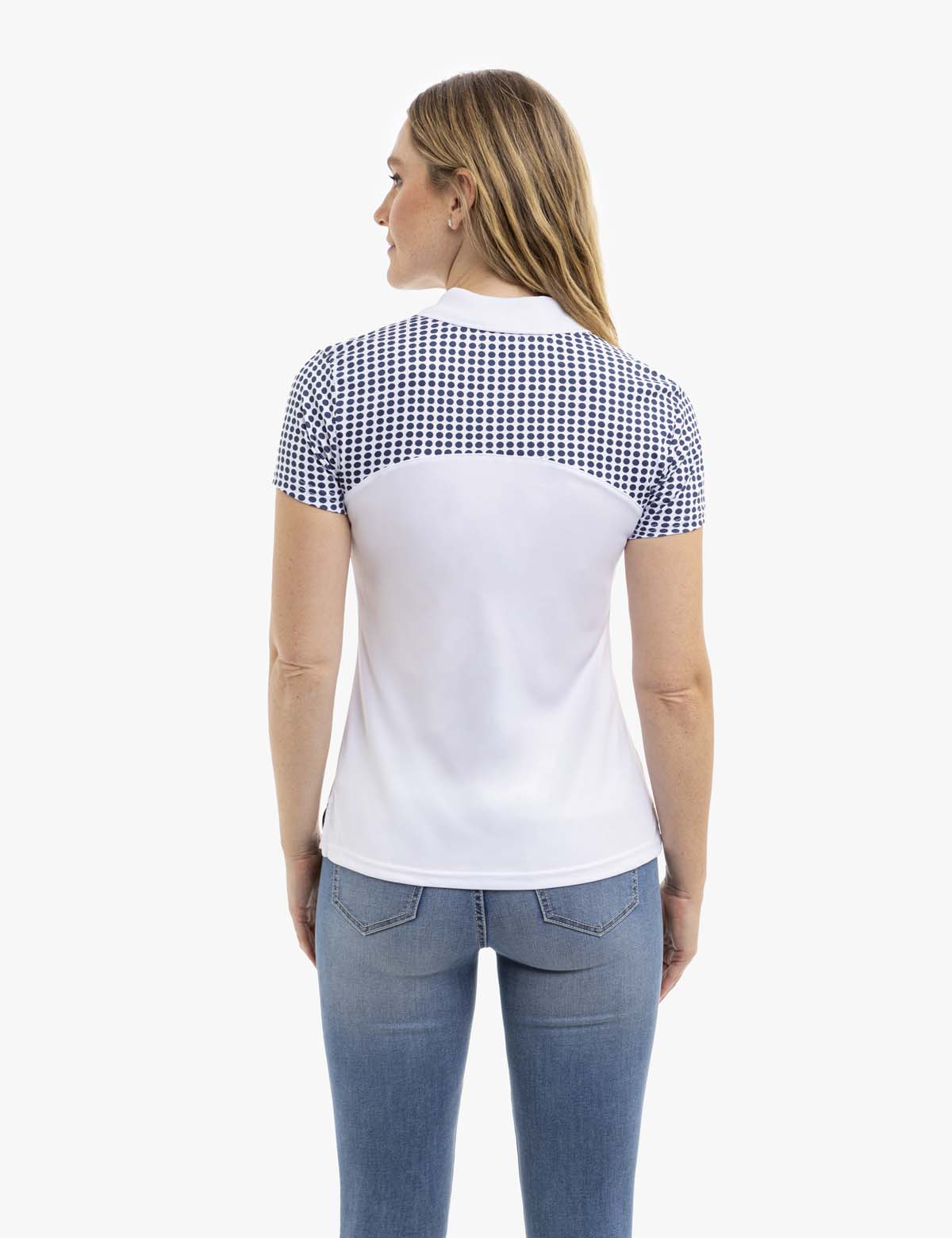 Men's Dot Print Colorblock Polo Shirt - Casual Stylish Top