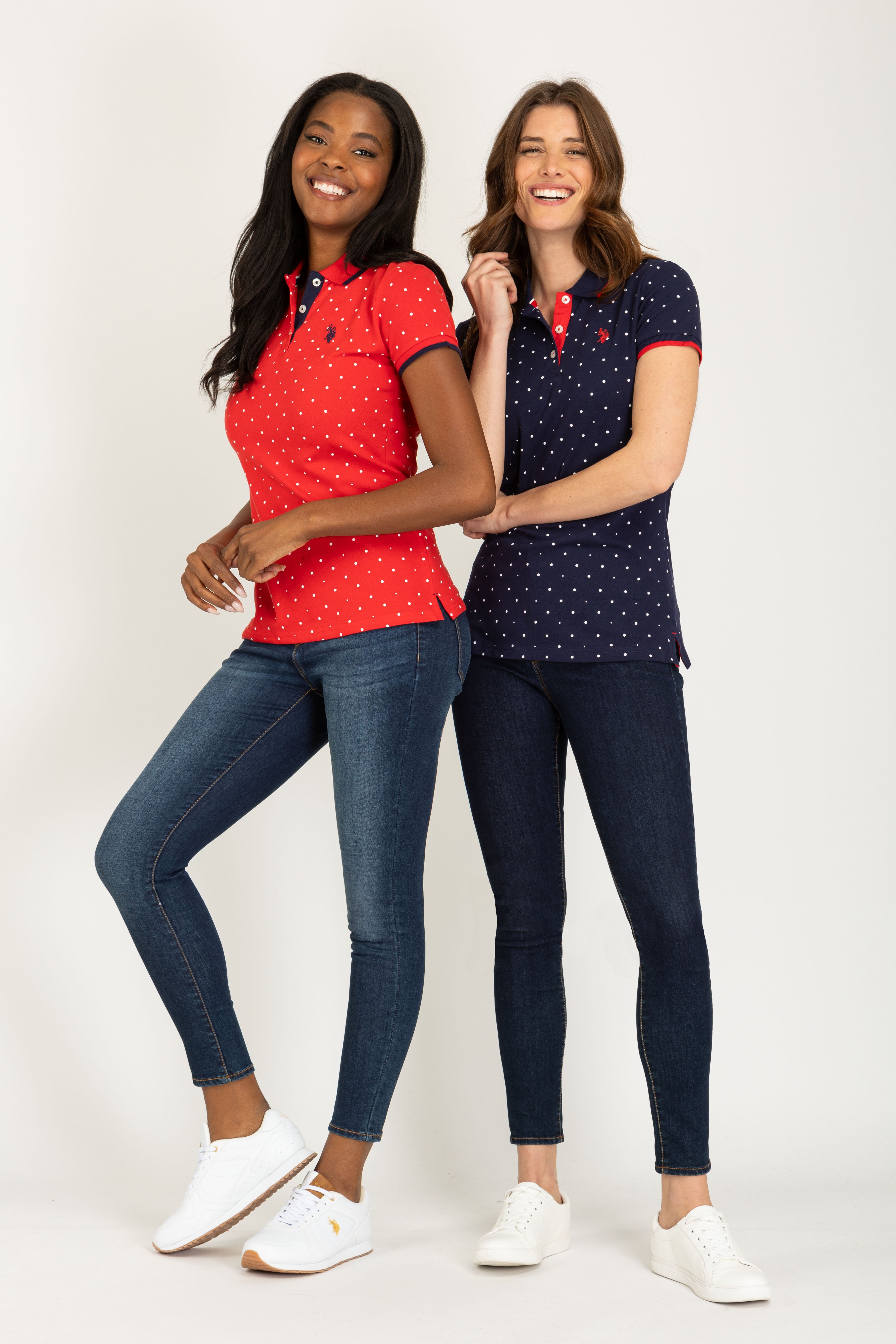 Men's Dot Print Polo Shirt - Breathable Cotton with Vented Sides
