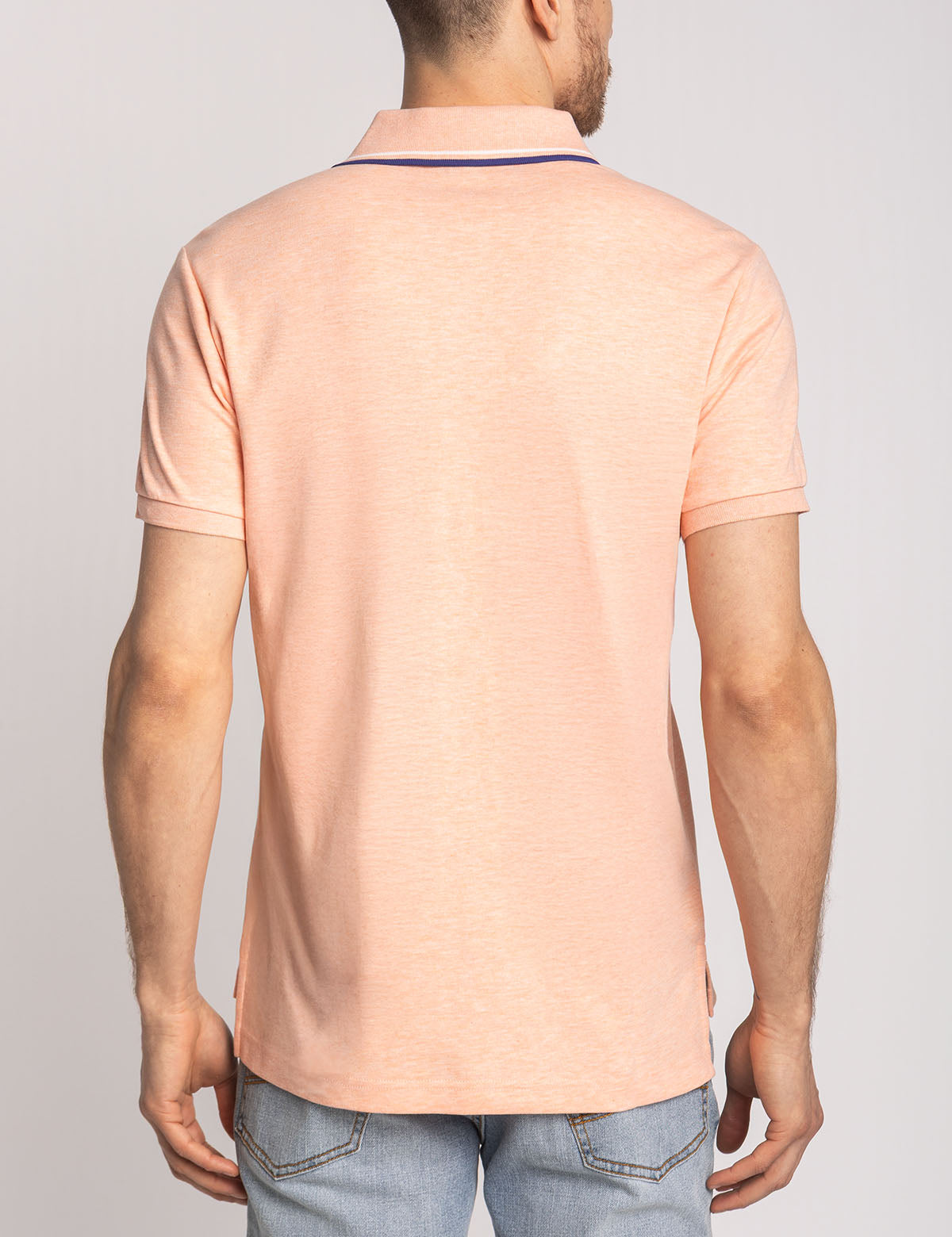 Men's Slim Fit Cotton Polo Shirt with Embroidered Logo
