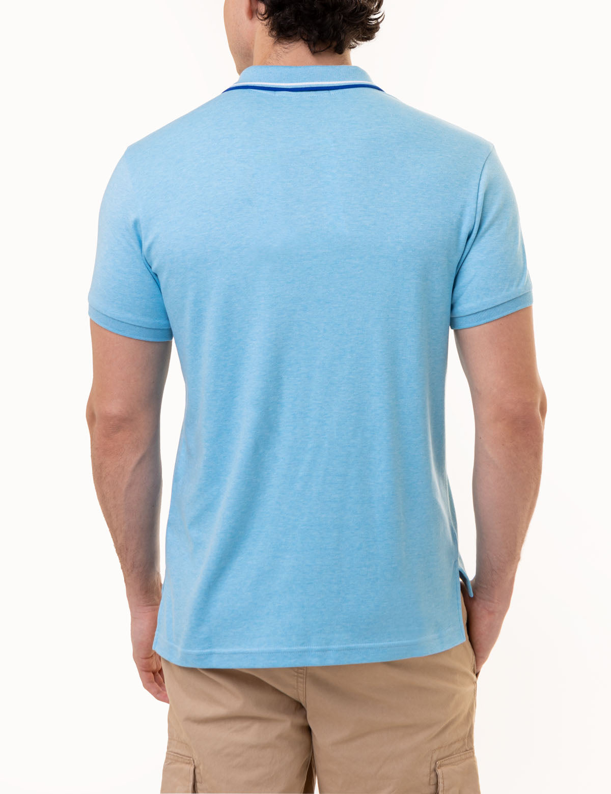 Men's Slim Fit Cotton Polo Shirt with Embroidered Logo