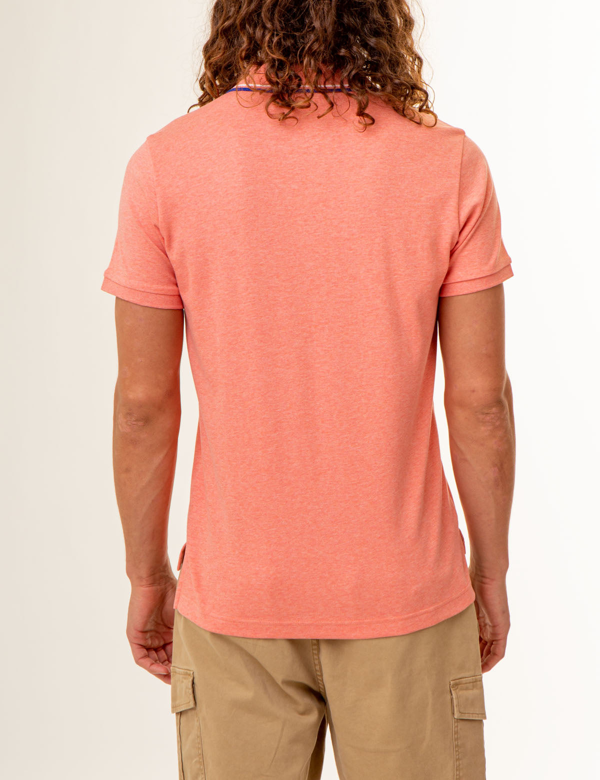 Men's Slim Fit Cotton Polo Shirt with Embroidered Logo