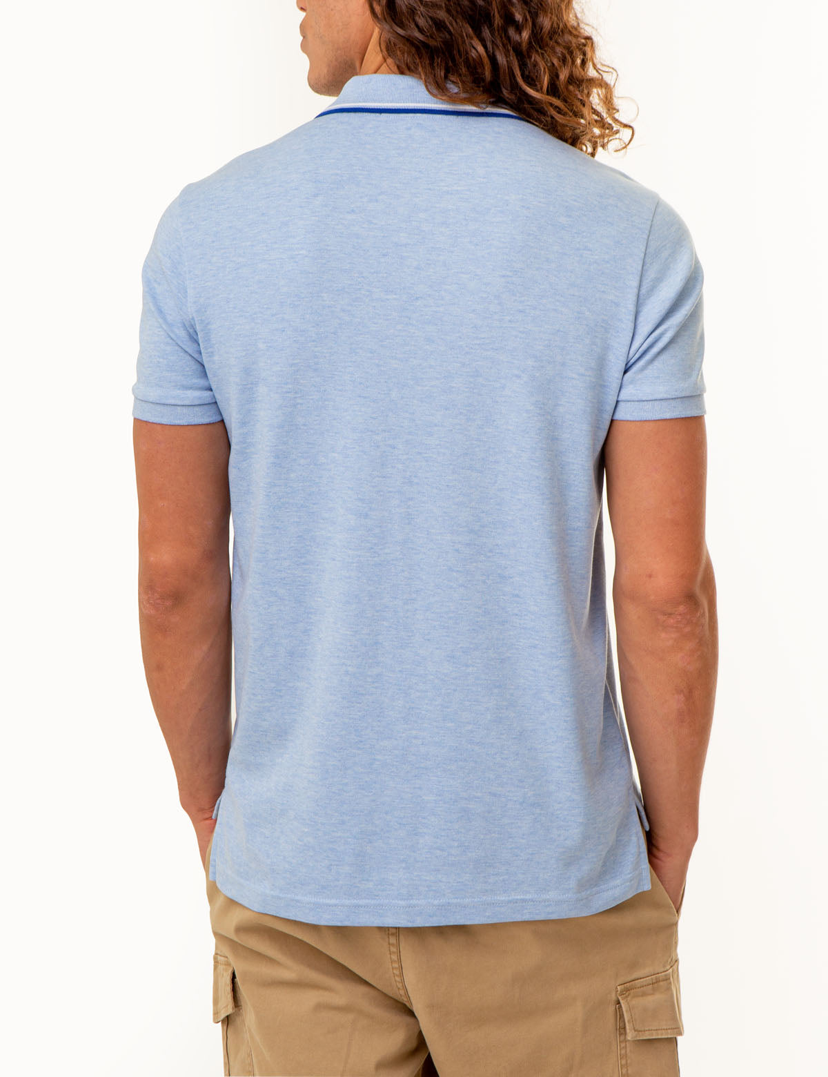 Men's Slim Fit Cotton Polo Shirt with Embroidered Logo