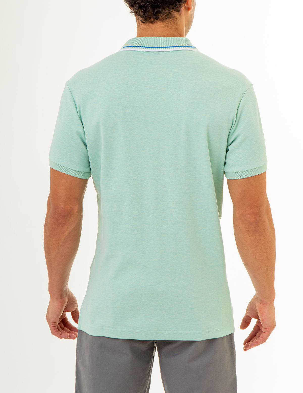 Men's Slim Fit Cotton Polo Shirt with Embroidered Logo
