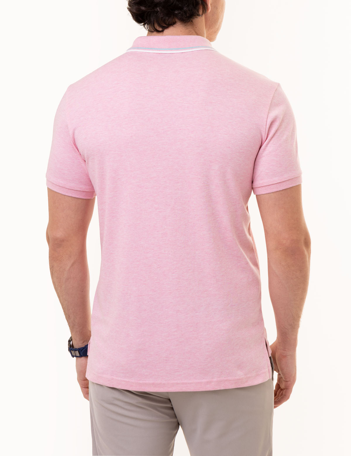 Men's Slim Fit Cotton Polo Shirt with Embroidered Logo