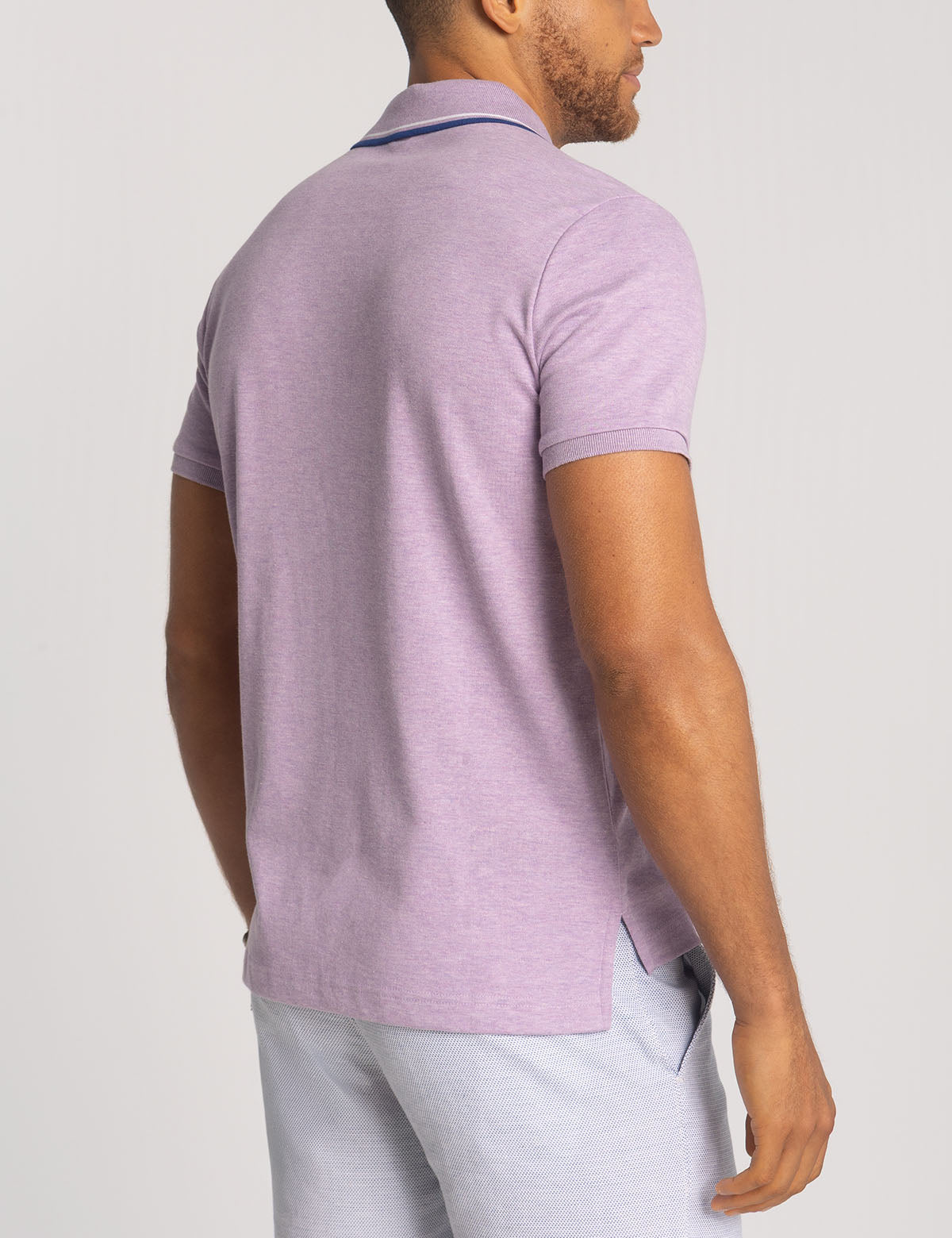 Men's Slim Fit Cotton Polo Shirt with Embroidered Logo
