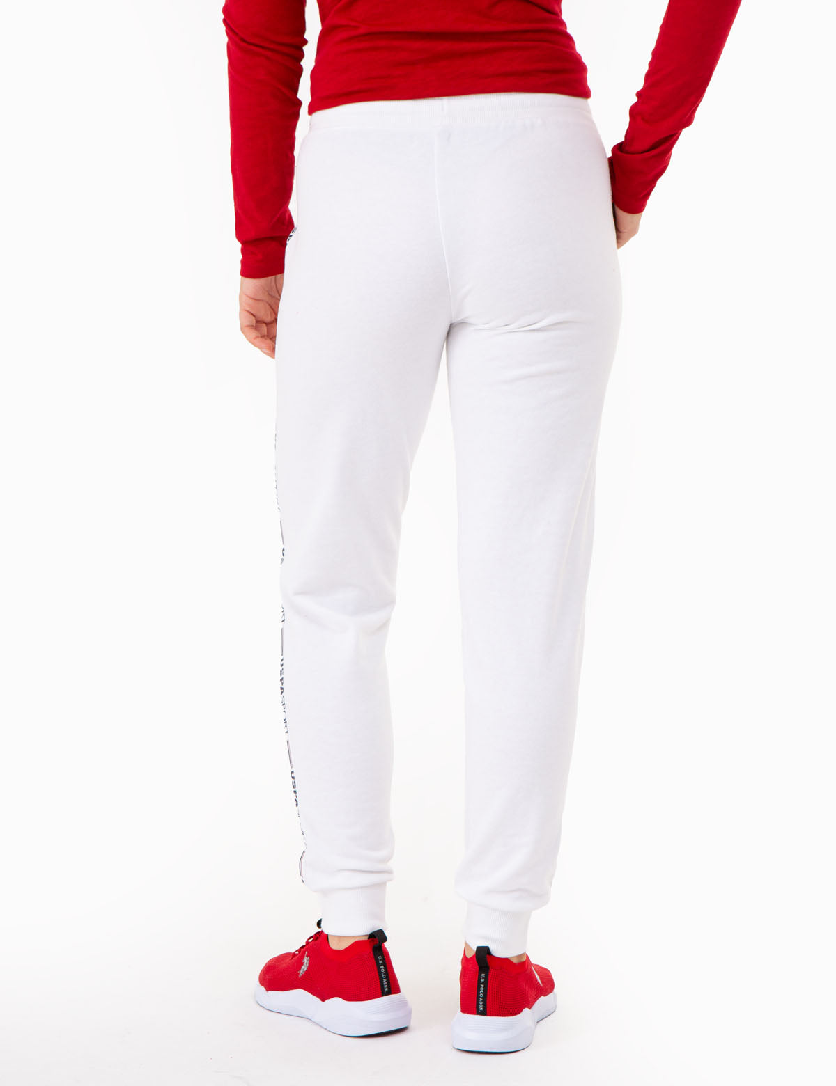 USPA Drawstring Artwork Panel Jogger Pants for Men