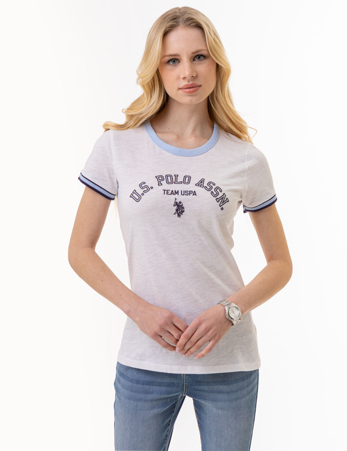 U.S. Polo Assn. Ringer T-Shirt with Dual Trim Detail