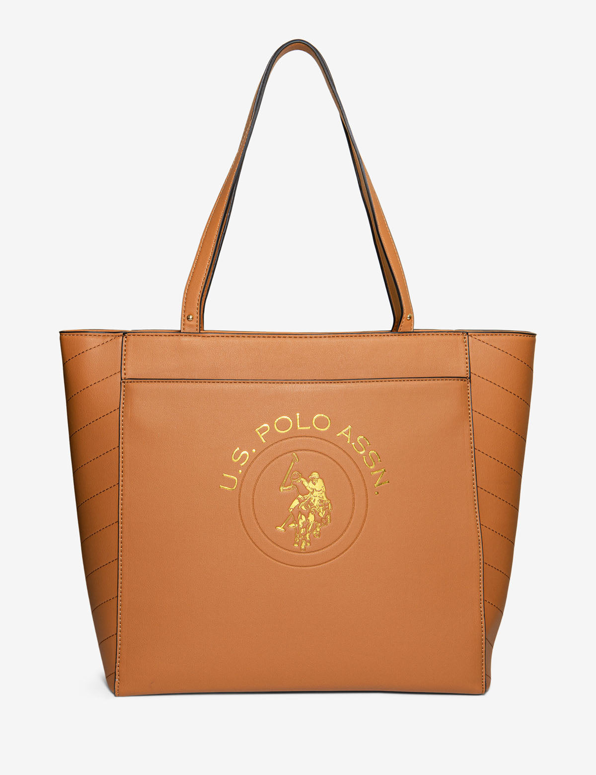 Embossed Logo Tote Bag - 12.5" x 12.5" Stylish Carryall