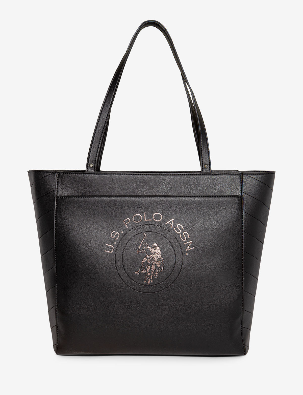 Embossed Logo Tote Bag - 12.5" x 12.5" Stylish Carryall
