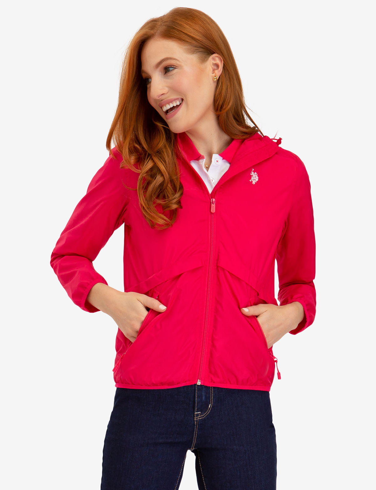 Men's Essential Hooded Windbreaker Jacket with Pockets