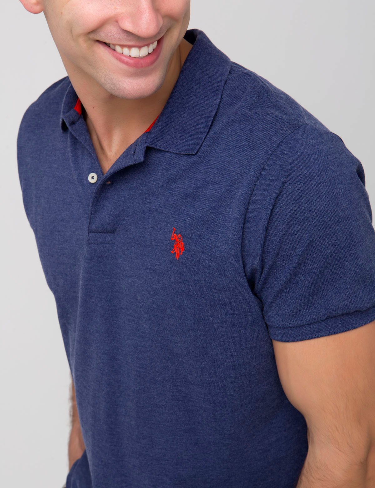 Men's Classic Cotton Polo Shirt - Short Sleeve & Logo Detail