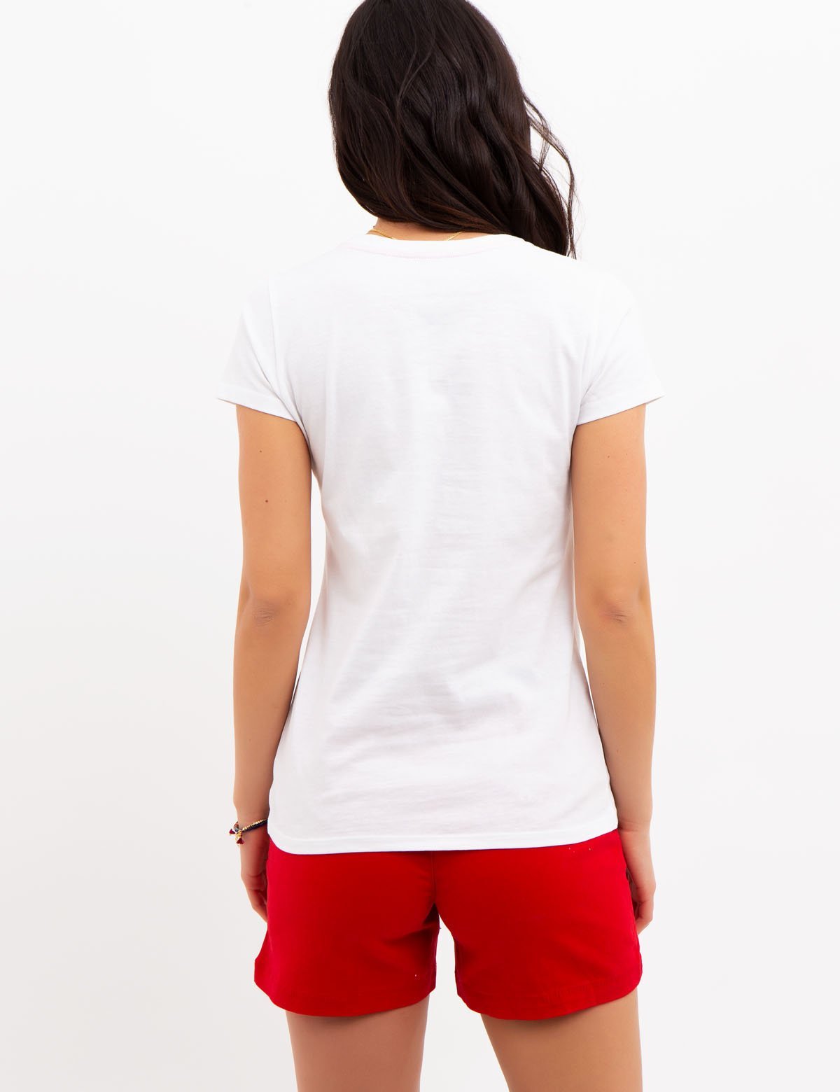 Faded Floral Flag Graphic T-Shirt