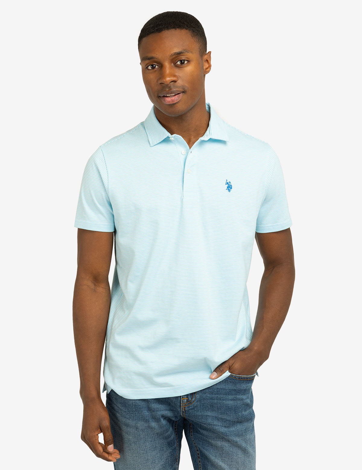 Stripe Jersey Polo Shirt - Feeder Design Casual Wear